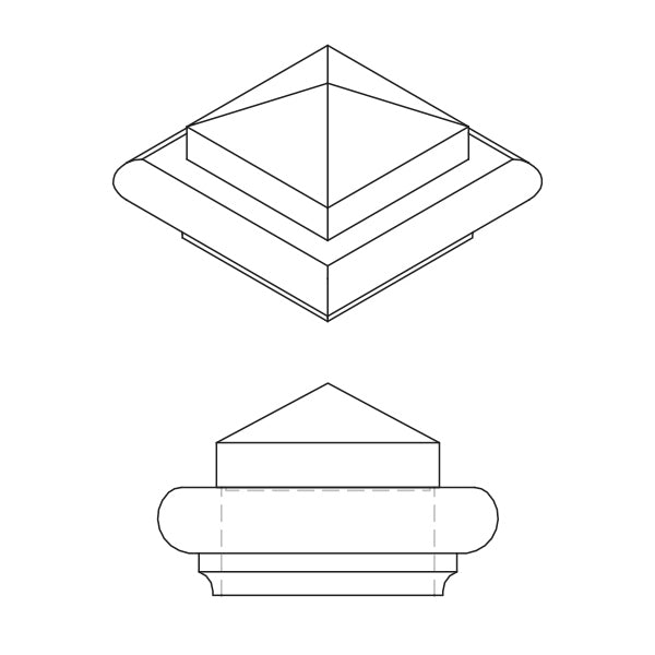 Box Newel Cap B (5467)
