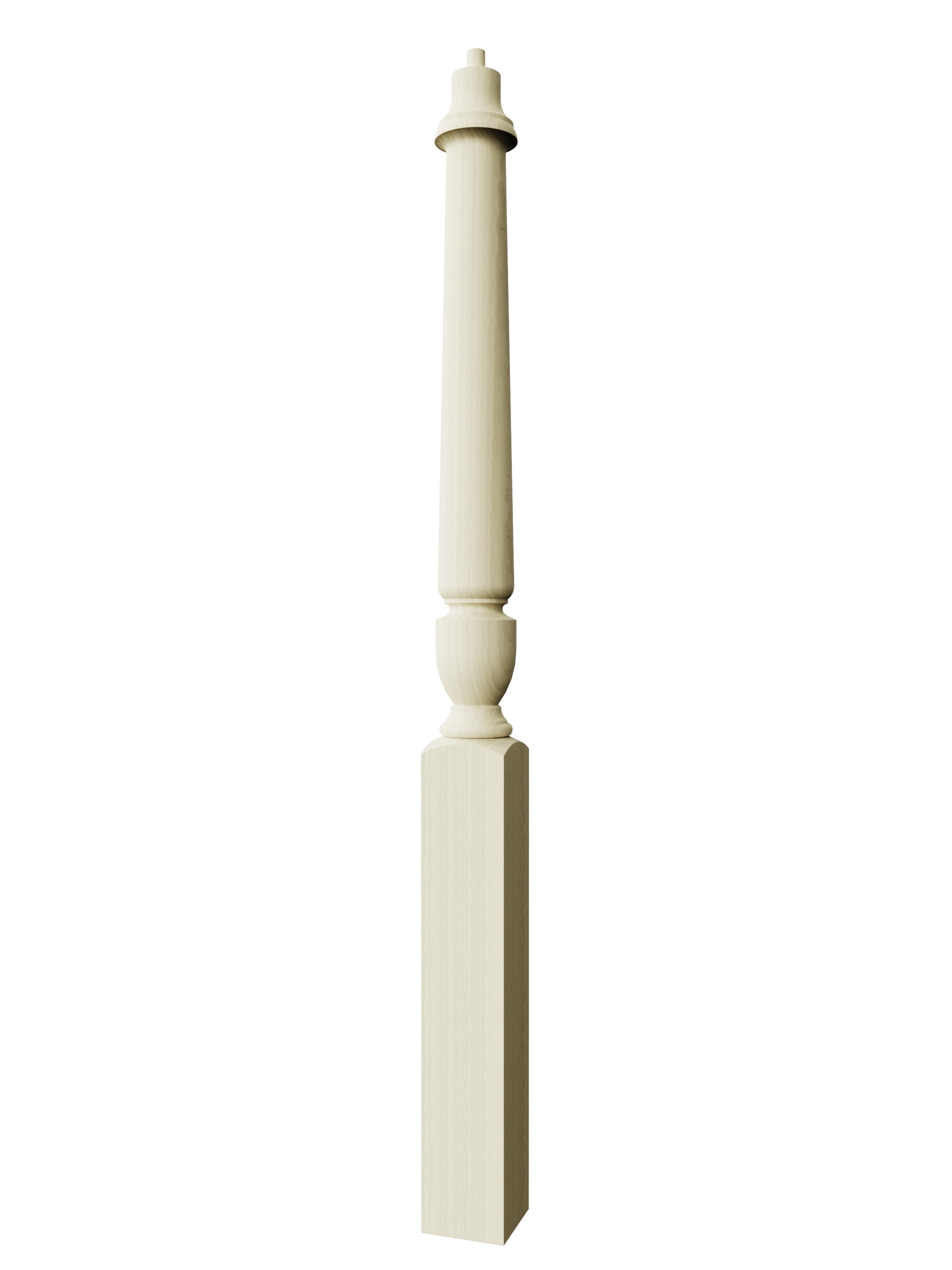Stockbridge 3010PL-PT Series Pin Top Newel Post (3-1/2")