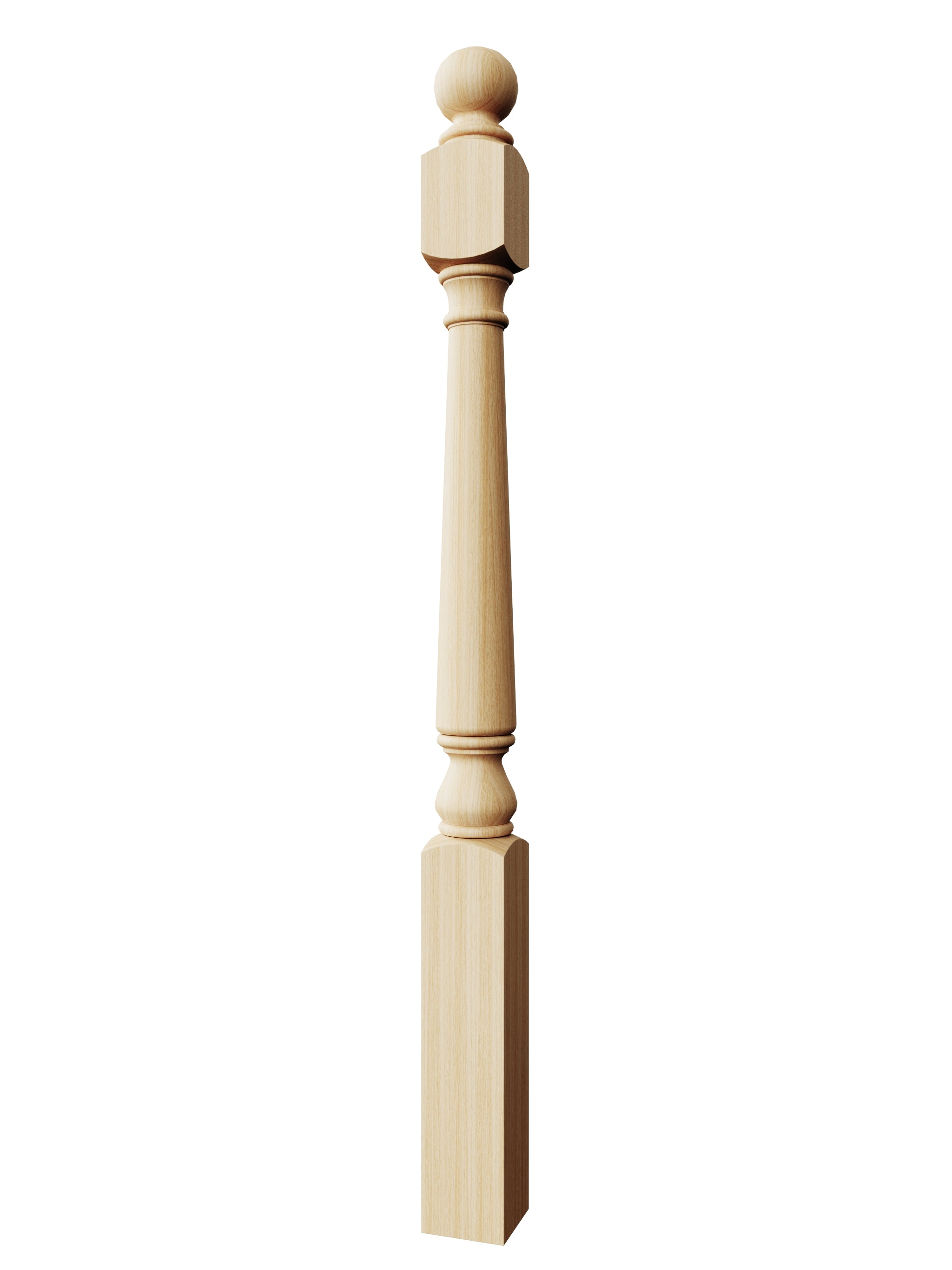 Colonial 4020BT Series Ball Top Newel Post (3-1/2