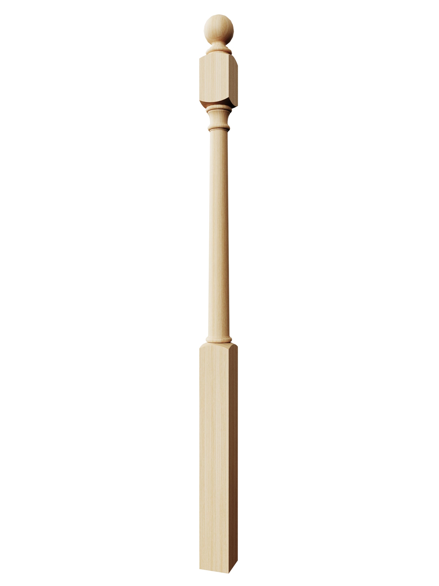 Colonial 4040BT Series Ball Top Newel Post (3")