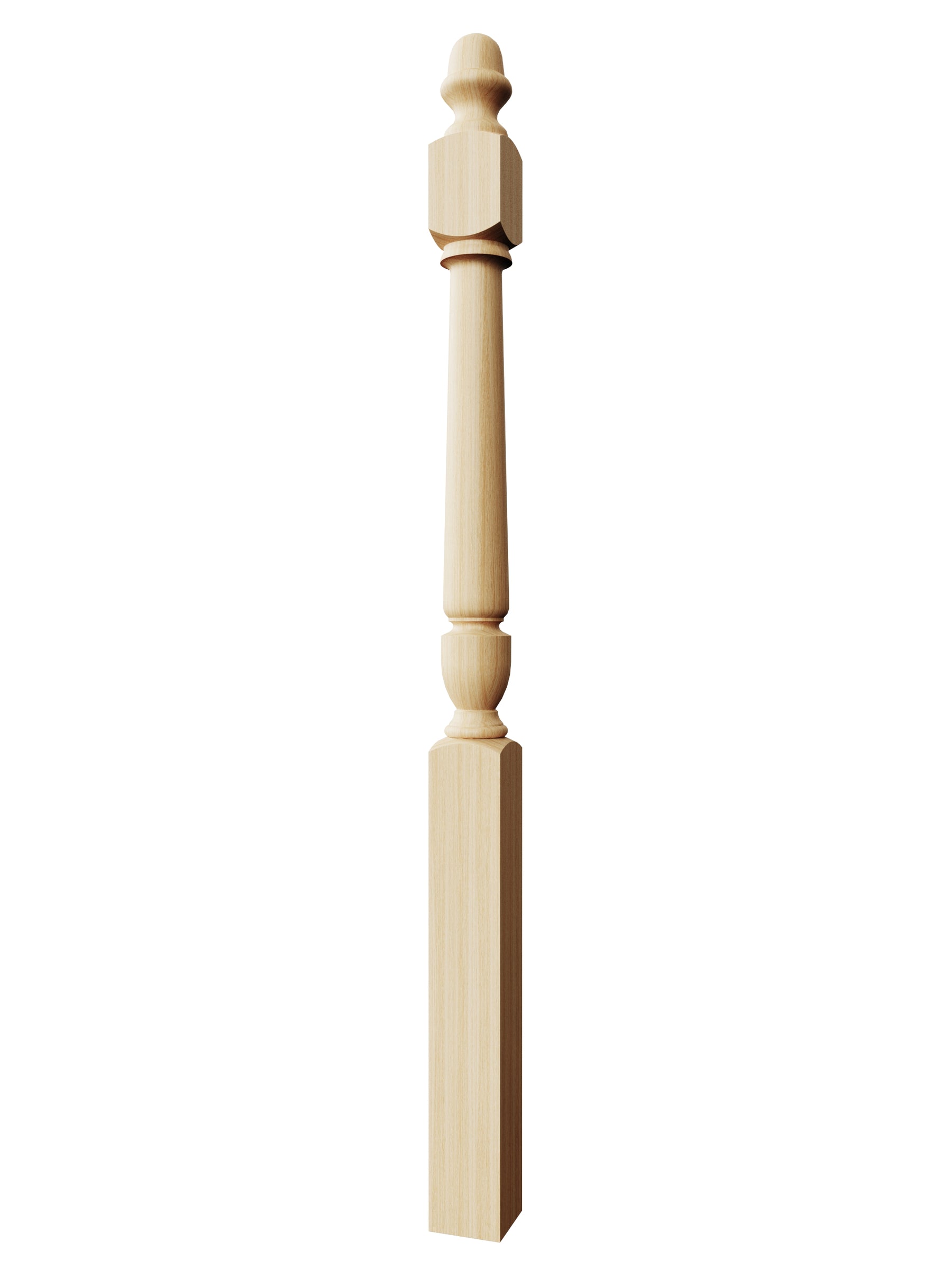 Stockbridge 3010PL-AT Series Acorn Top Newel Post (3-1/2")