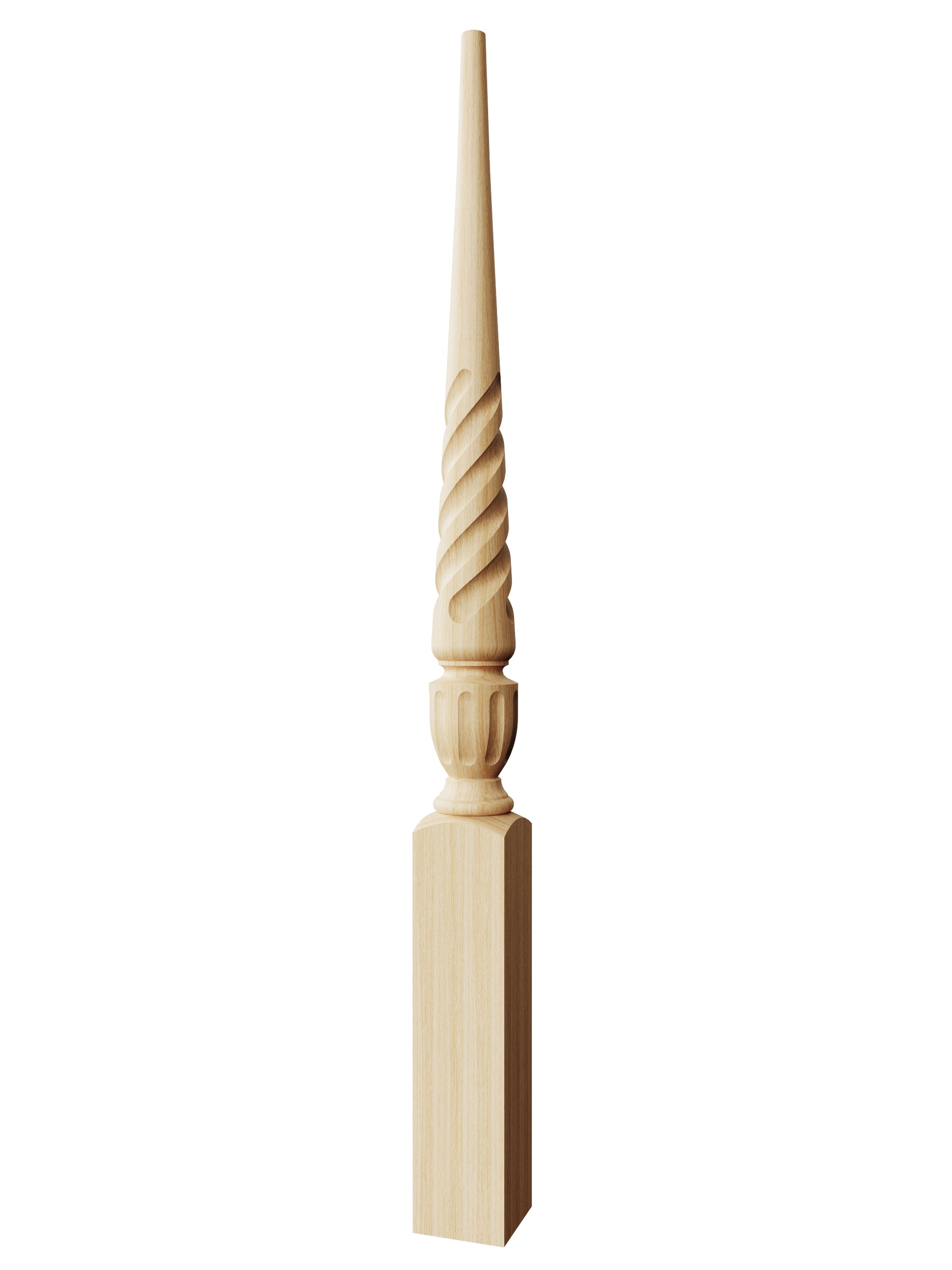 Stockbridge 3013T Stabilizer Newel Post - Twist (3-1/2")