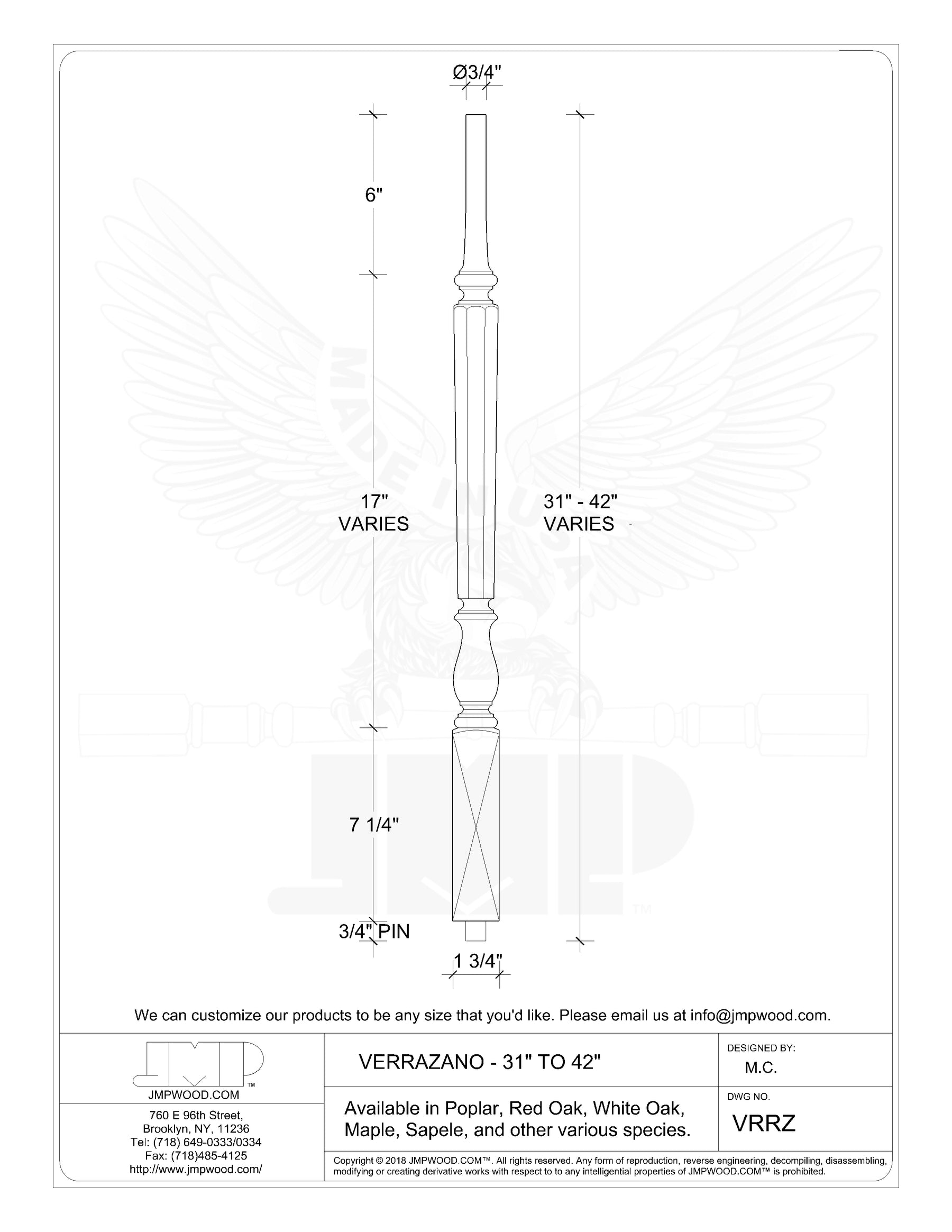 Verrazzano Baluster