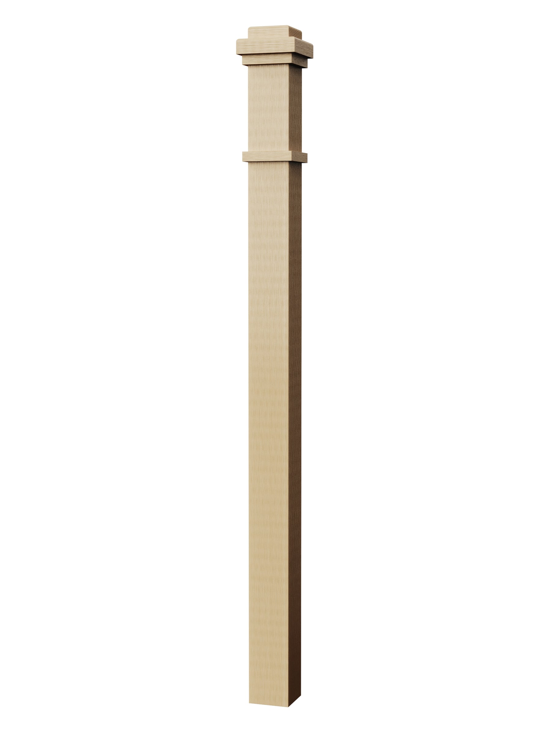 Box Newel 4075M - Mission Style (3-1/2")