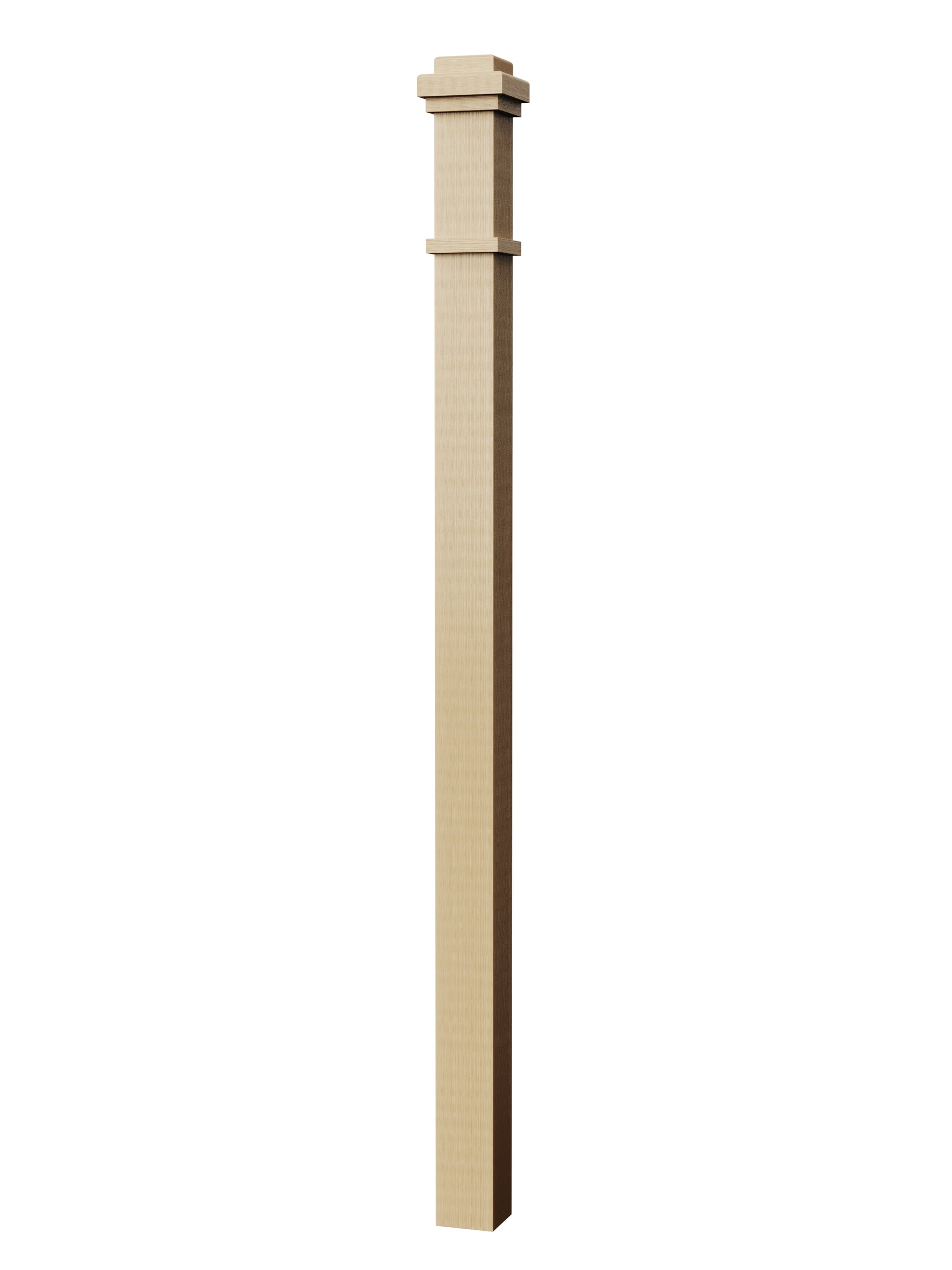 Box Newel 4075M - Mission Style (3-1/2")