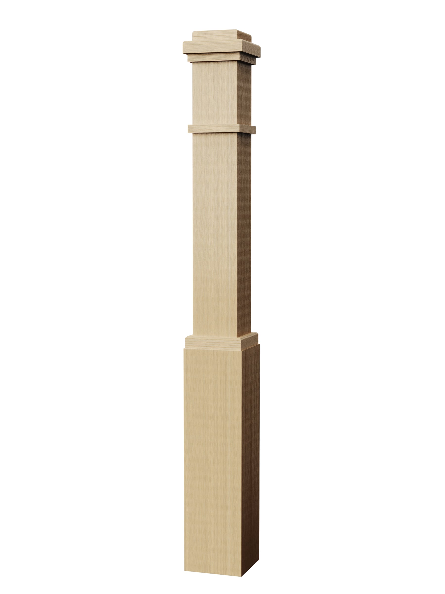 Box Newel 4091M - Mission Style (6-1/4")