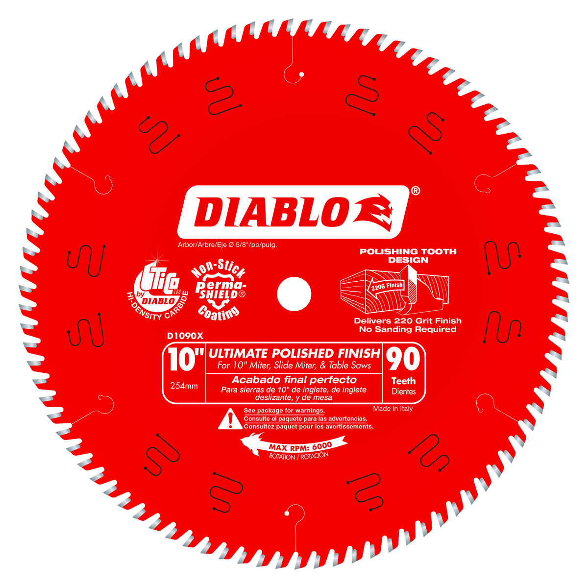 Diablo Ultimate Polished Finish Saw Blade