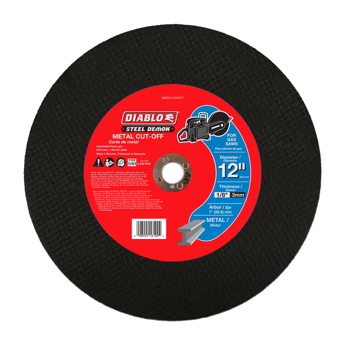 Diablo Steel Demon Metal High Speed Cut Off Disc
