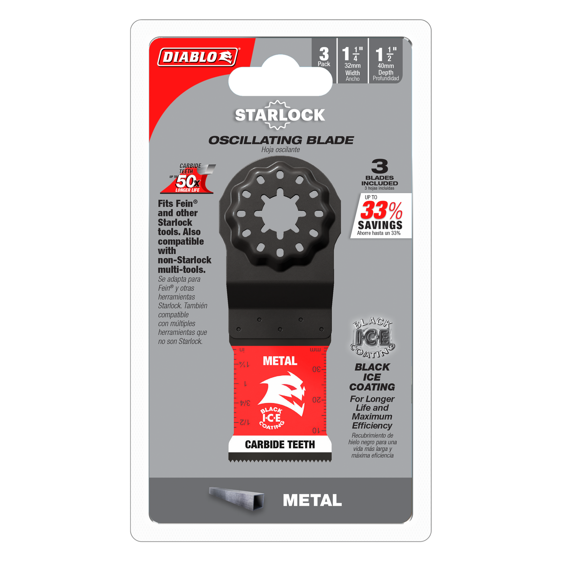 Diablo Starlock Carbide Oscillating Blades for Metal