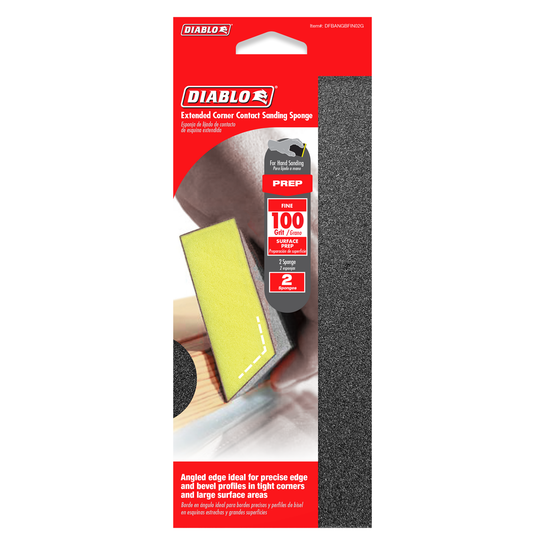 Diablo Extended Corner Contact Sanding Sponge