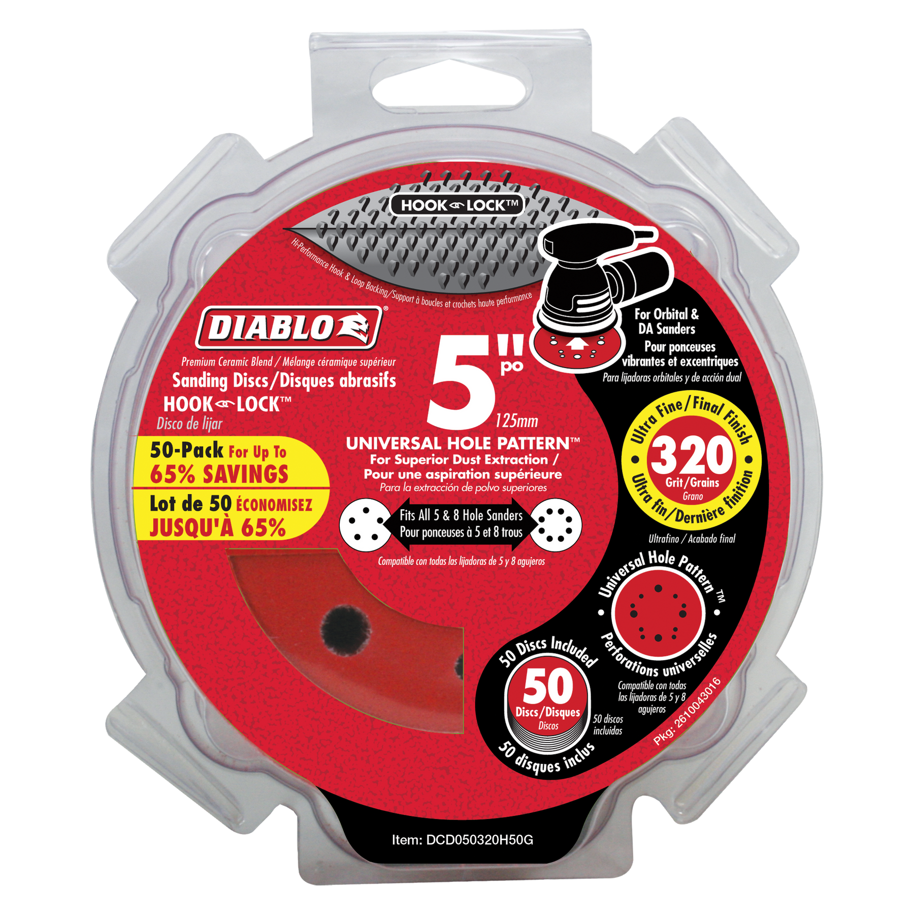 Diablo 5 in. ROS Hook & Lock™ Discs