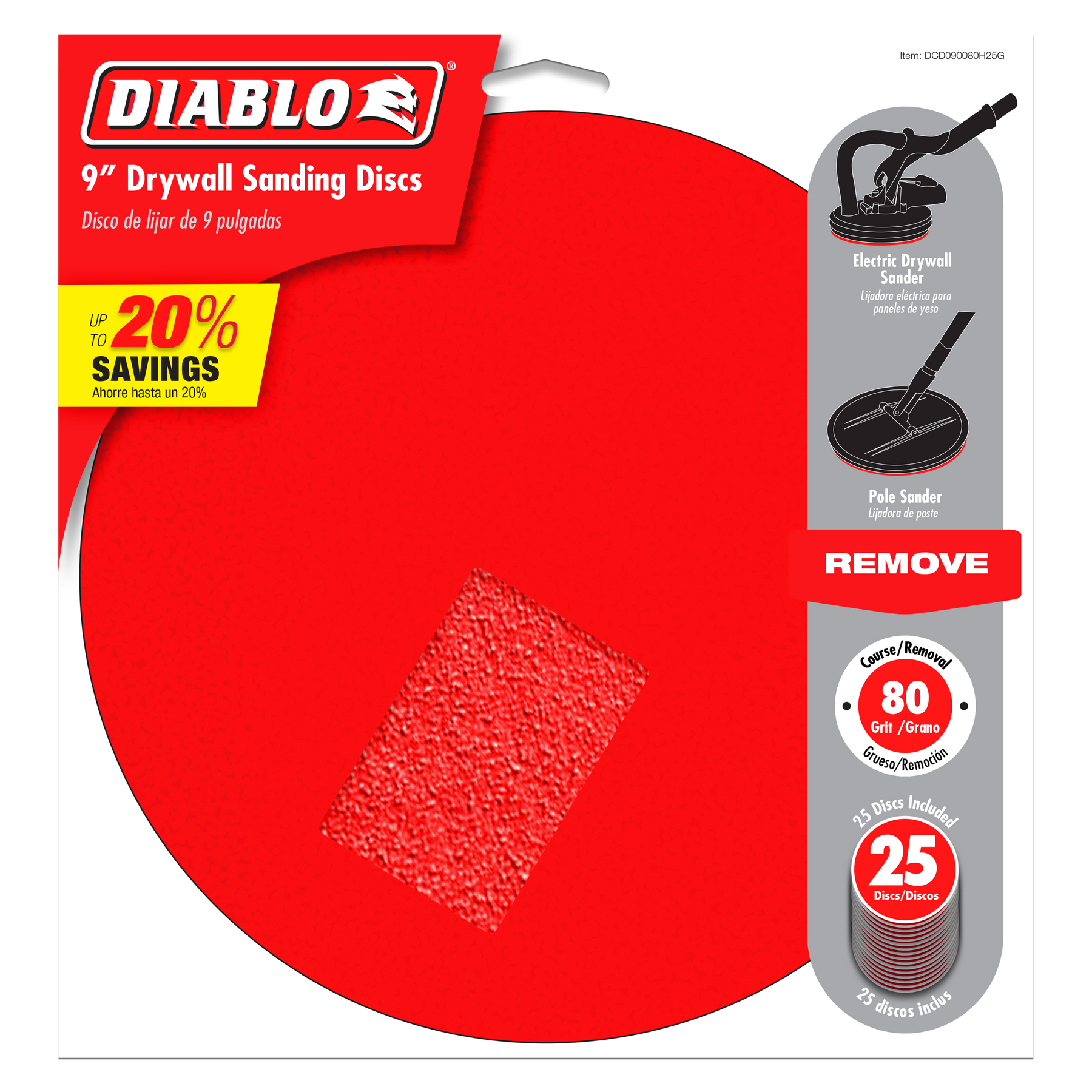 Diablo 9 in. Drywall ROS Hook & Lock™ Discs