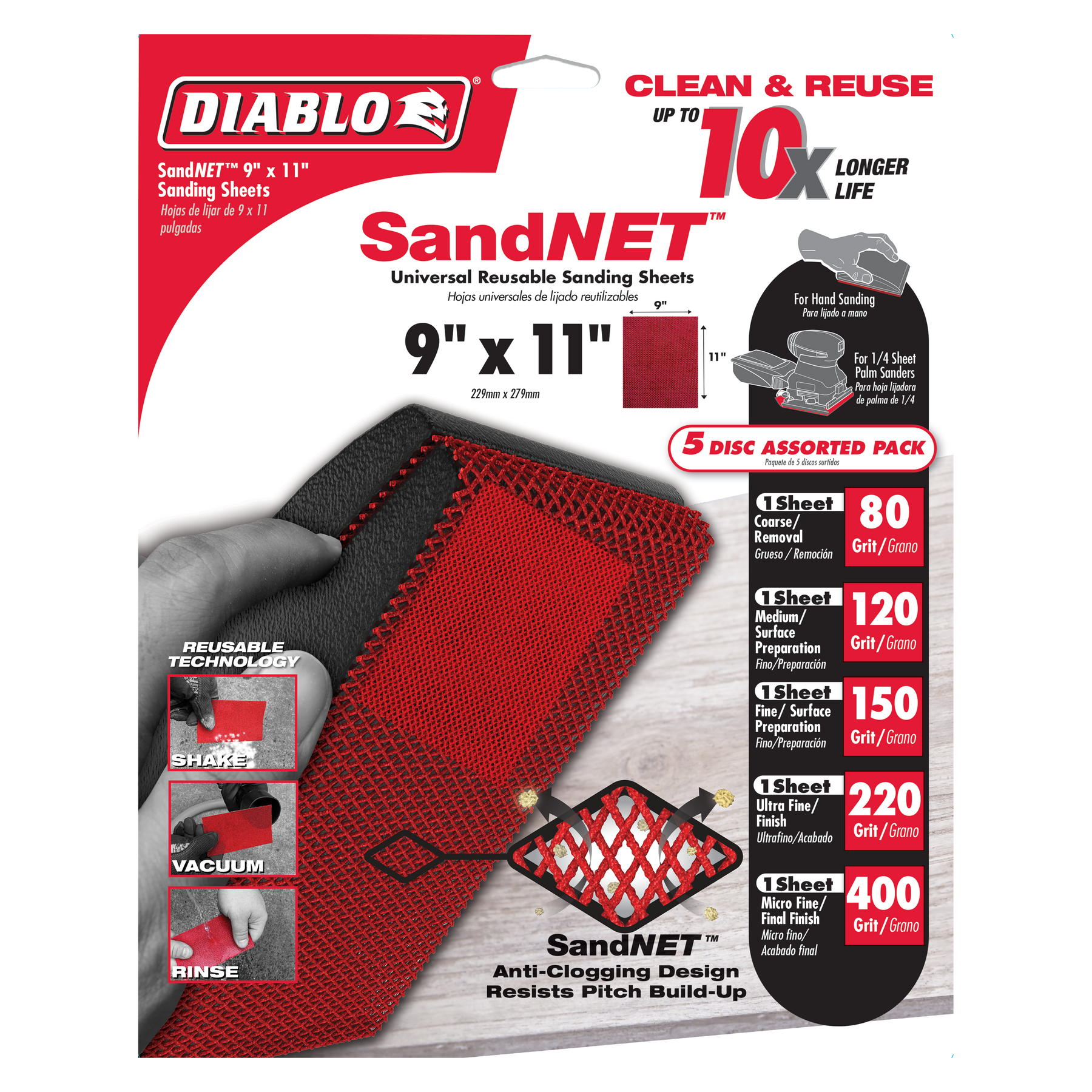 Diablo 9 in. x 11 in. SandNET™ Universal Reusable Sanding Sheet