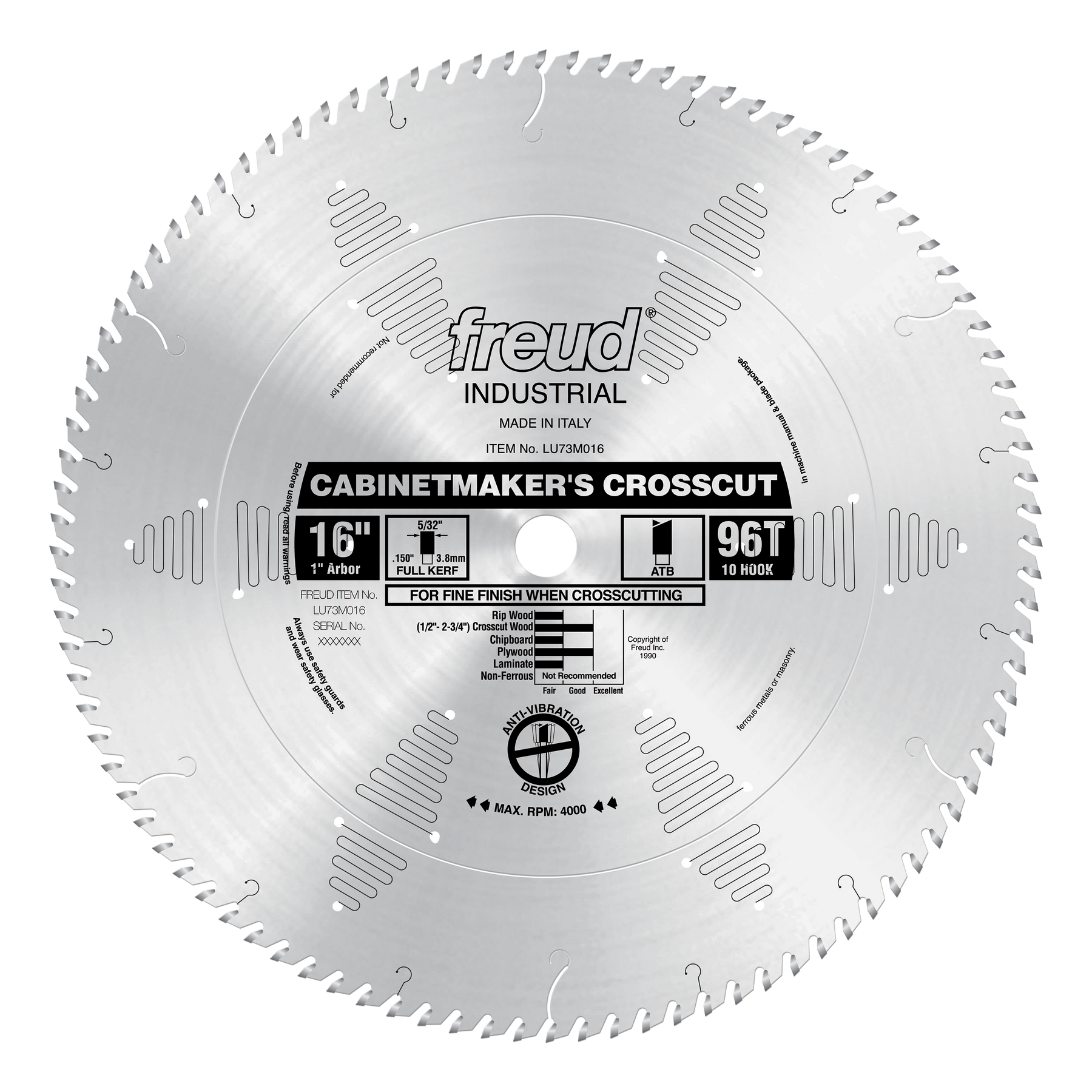 Freud Cabinetmaker’s Crosscutting Saw Blades