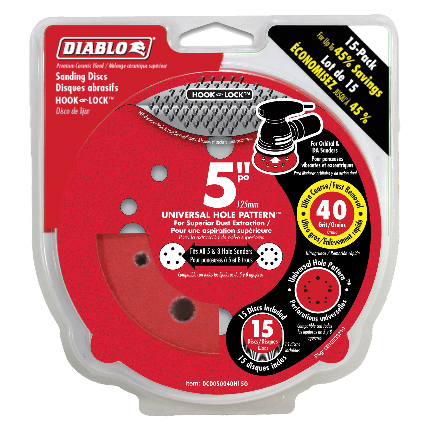 Diablo 5 in. ROS Hook & Lock™ Discs