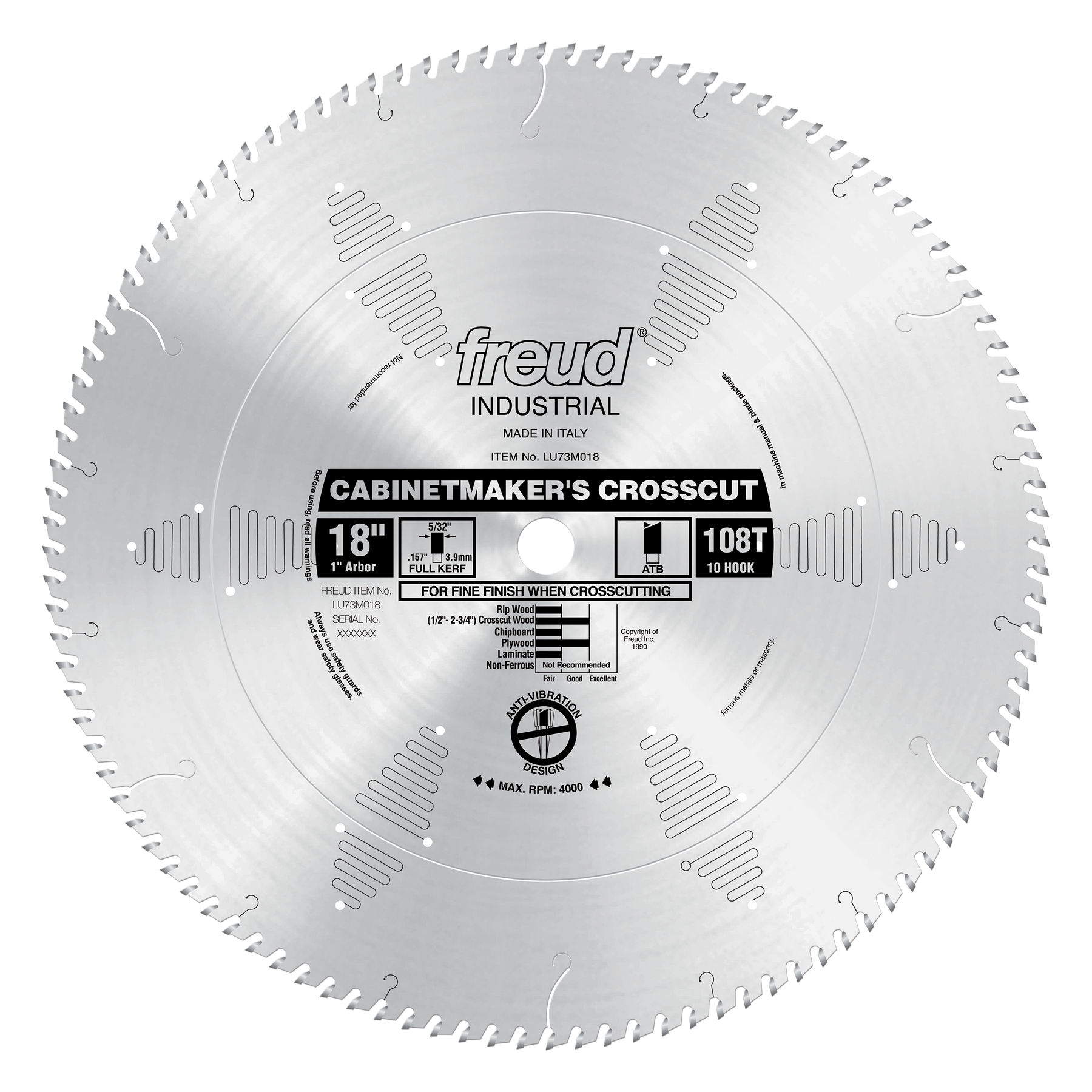 Freud Cabinetmaker’s Crosscutting Saw Blades