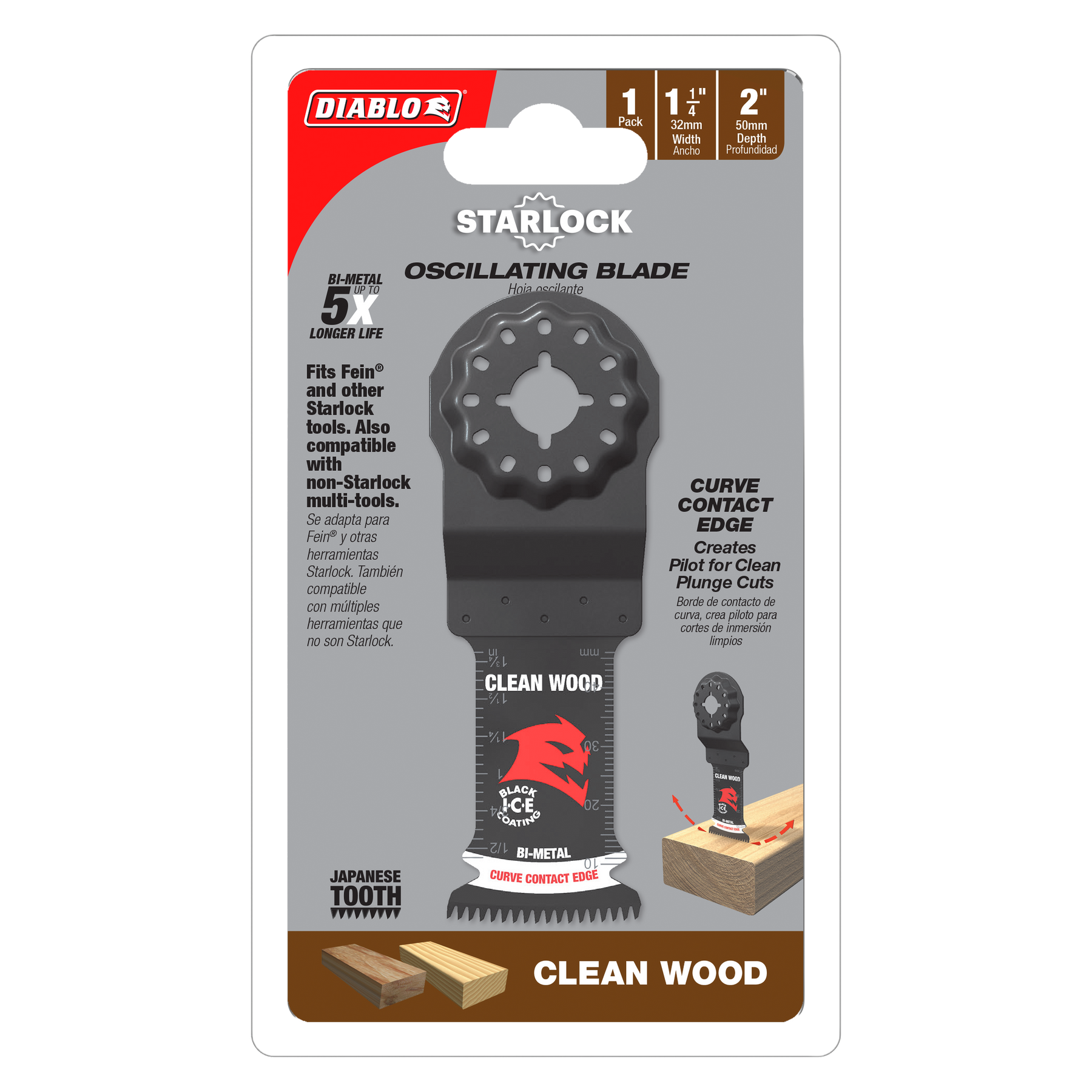 Diablo Bi-Metal Oscillating Blades for Clean Wood