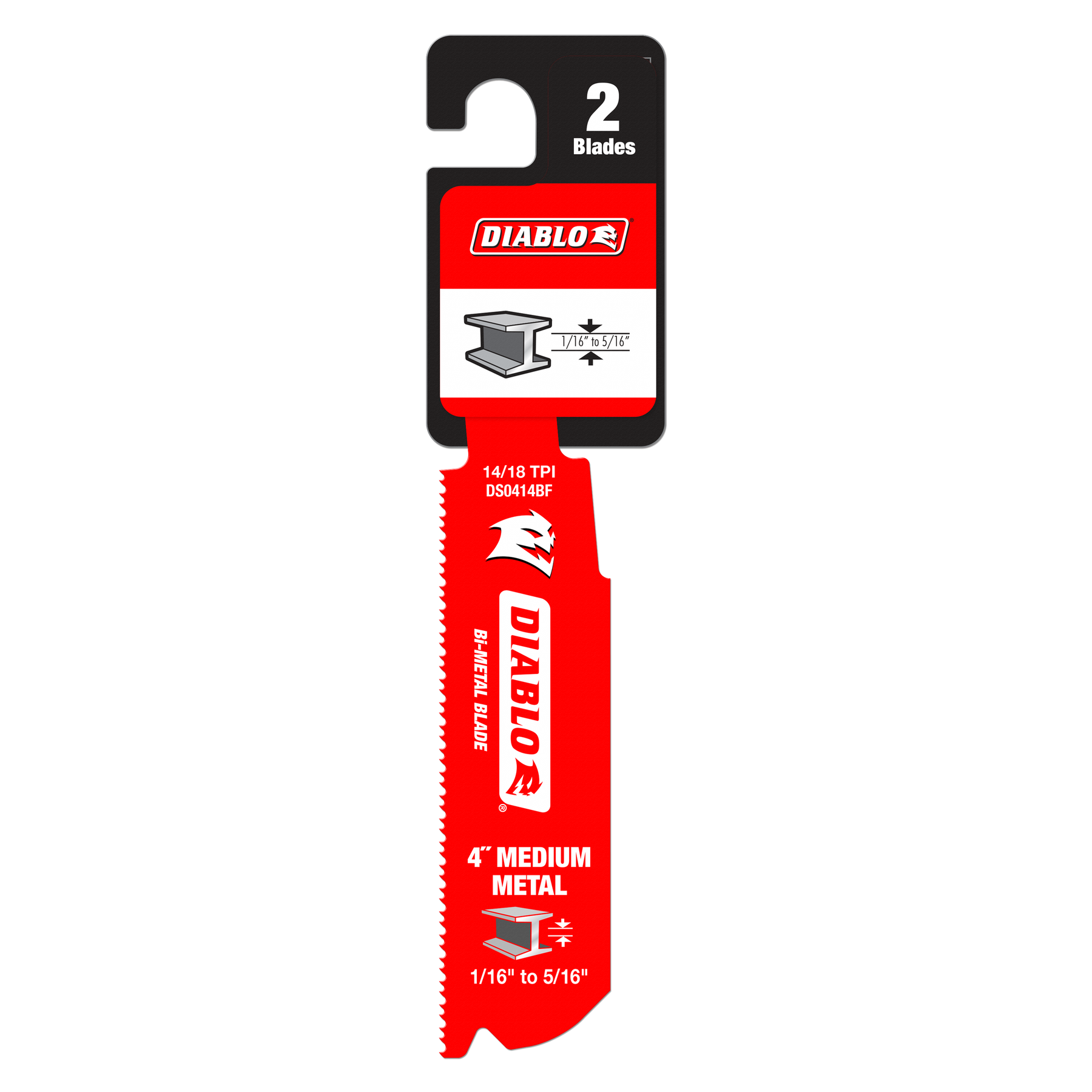 Diablo Bi-Metal Recip Blade for Medium Metal Cutting