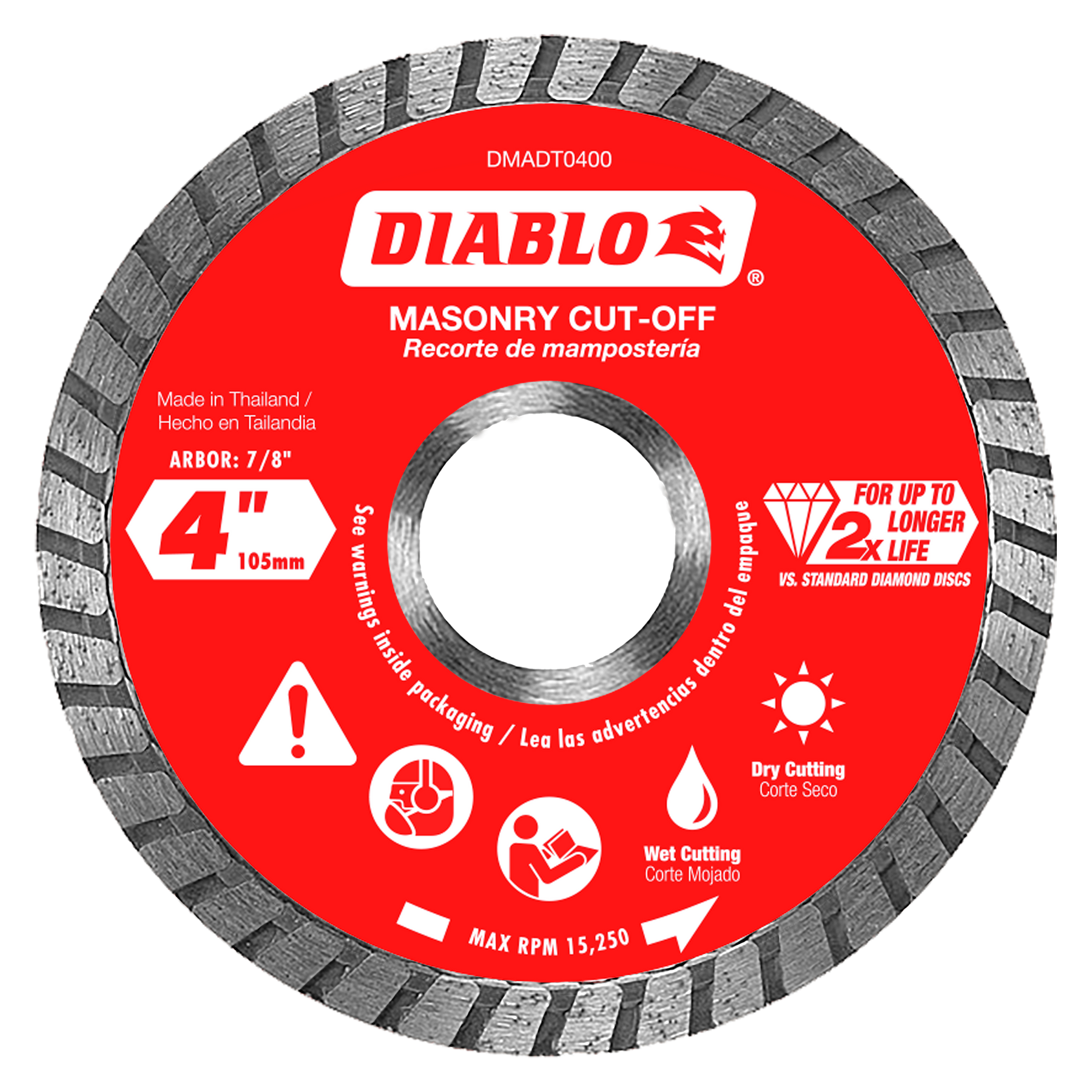 Diablo Diamond Turbo Cut-Off Discs for Masonry