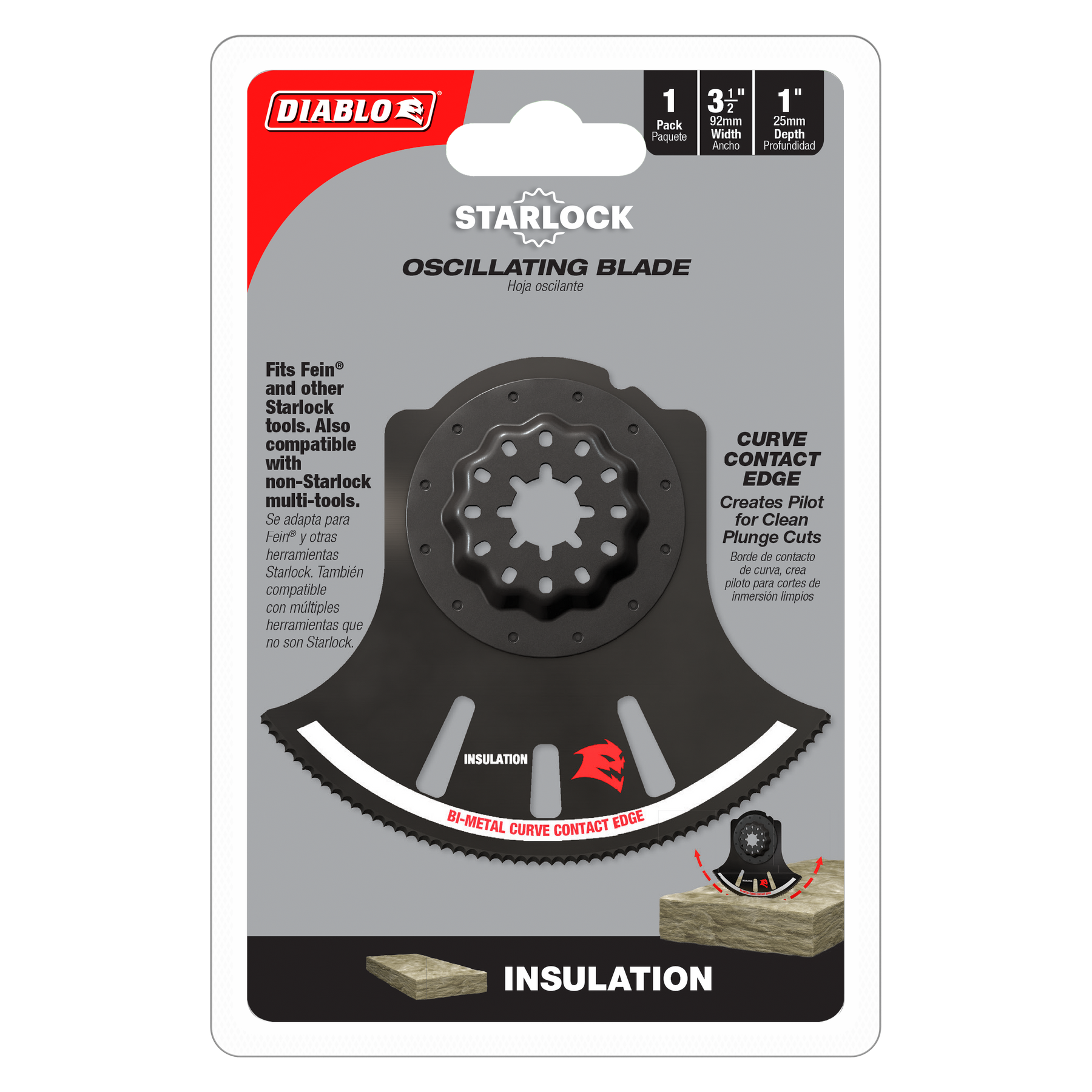 Diablo Bi-Metal Oscillating Blade for Insulation