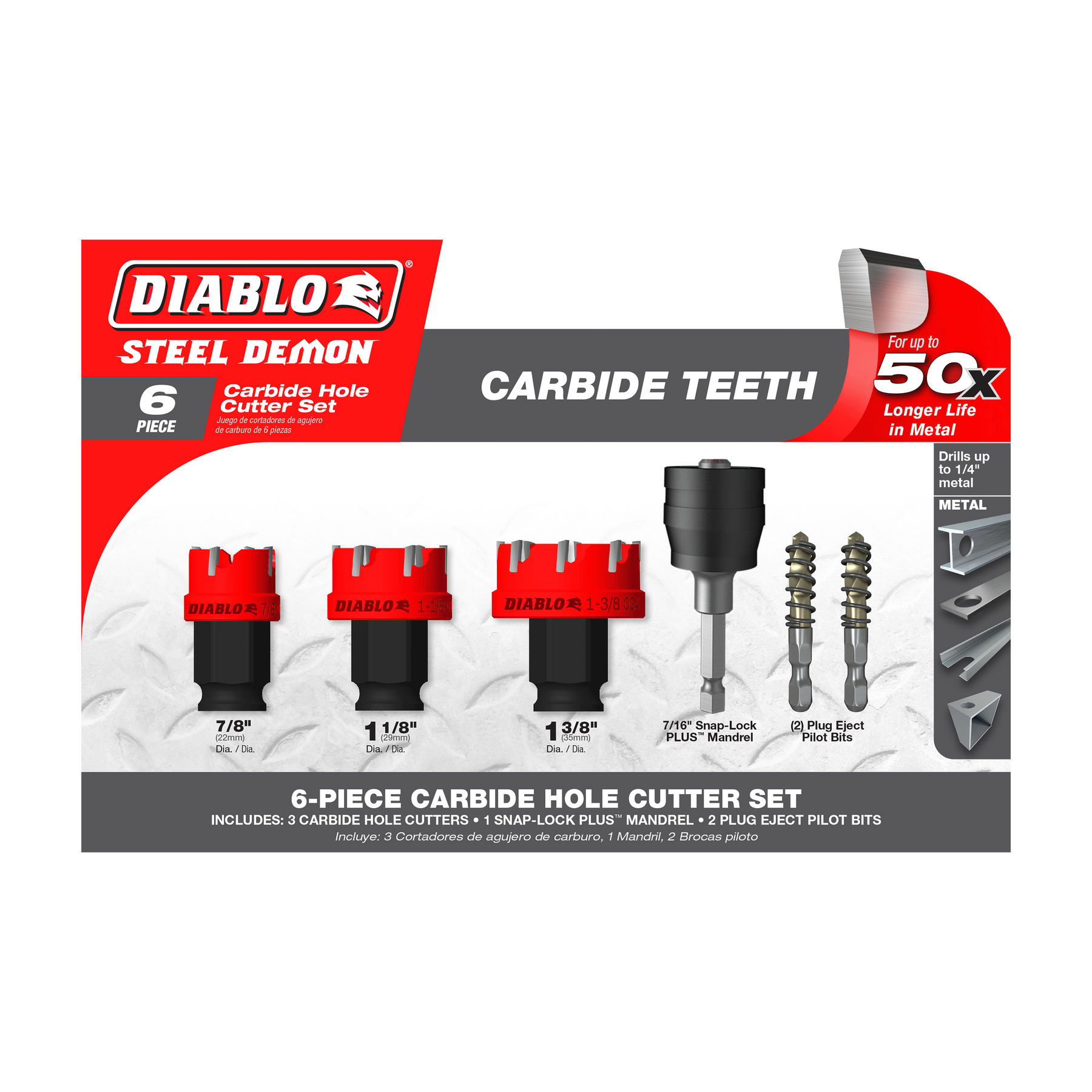 Diablo Steel Demon™ Carbide Teeth Hole Cutter