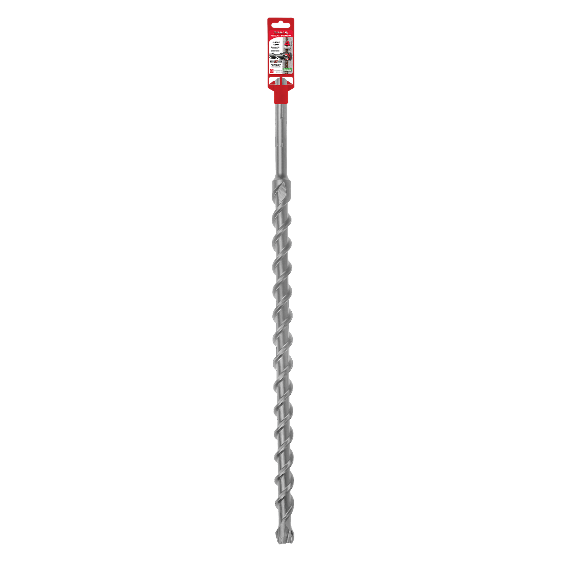 Diablo Rebar Demon™ SDS-Max 4-Cutter Full Carbide Head Hammer Drill Bit