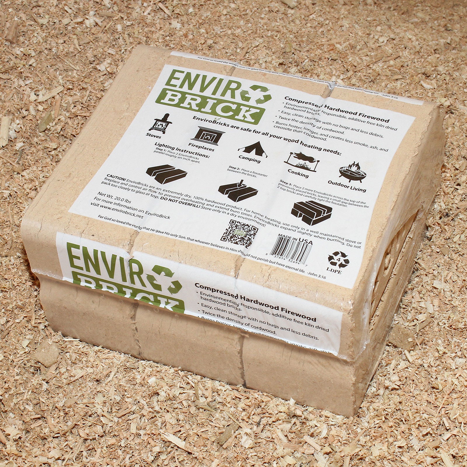 EnviroBrick - Compressed Hardwood Firewood