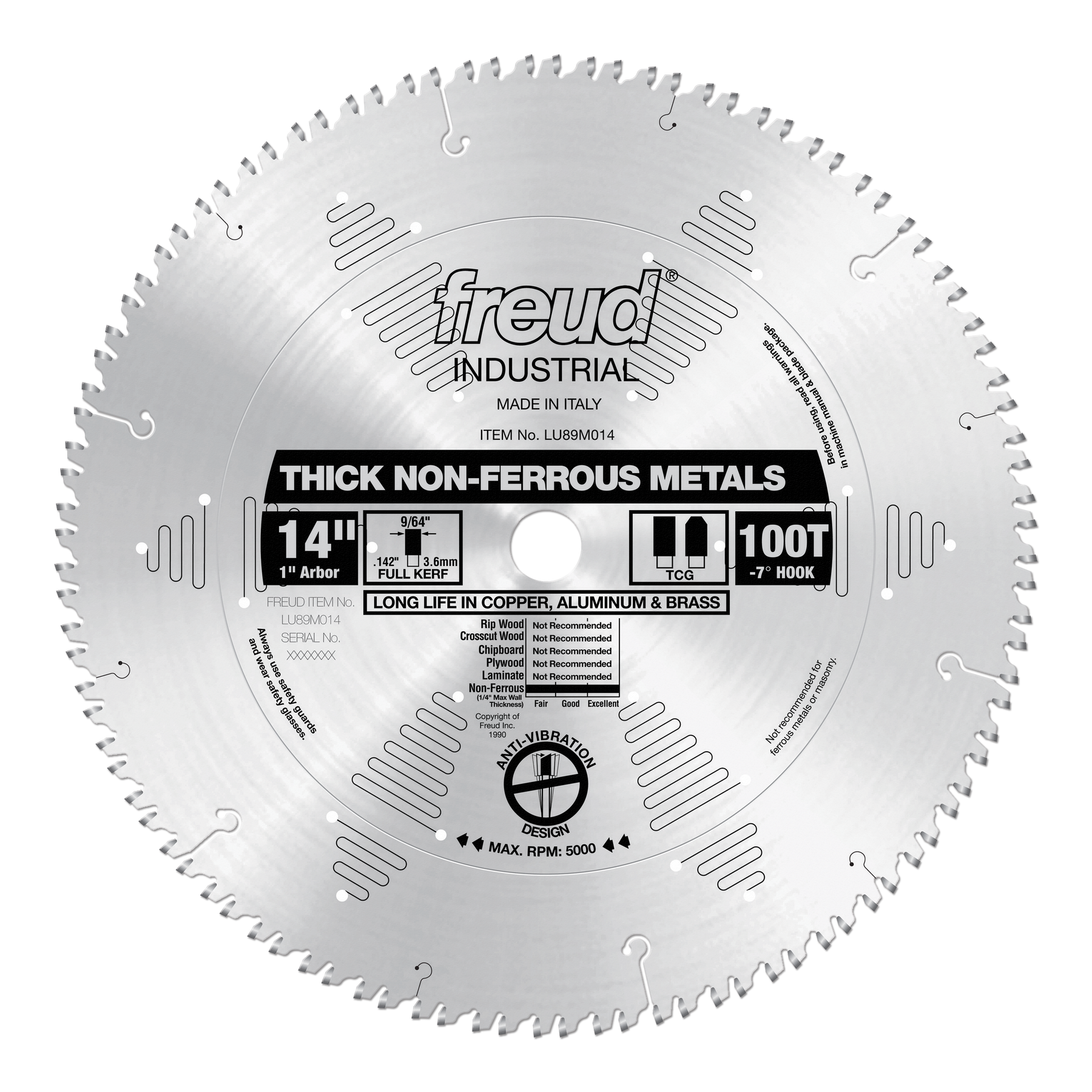 Freud Aluminum & Non-Ferrous (Thick) Saw Blades