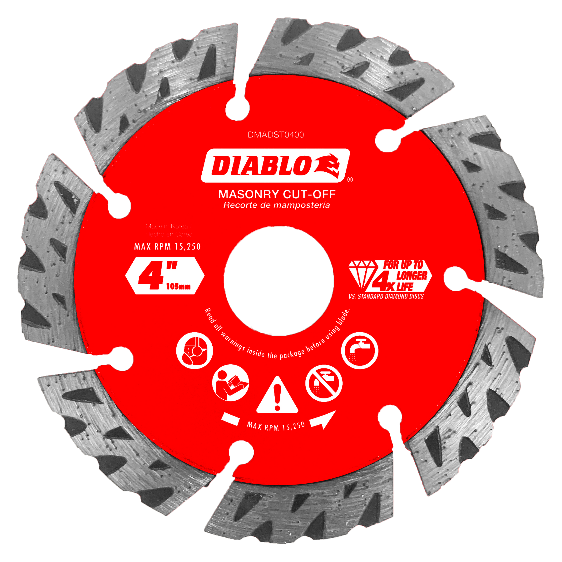 Diablo Diamond Segmented Turbo Cut-Off Discs for Masonry