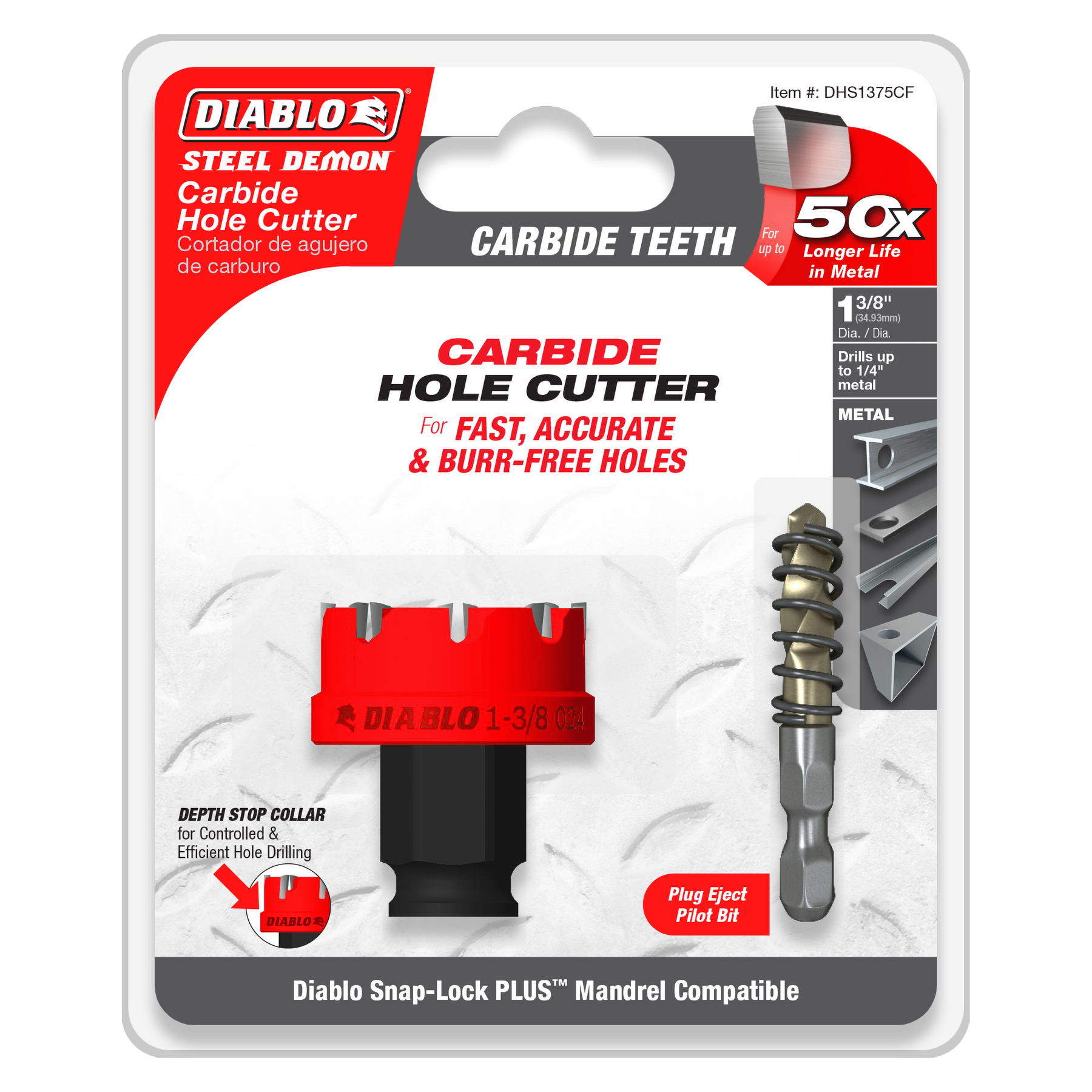 Diablo Steel Demon™ Carbide Teeth Hole Cutter