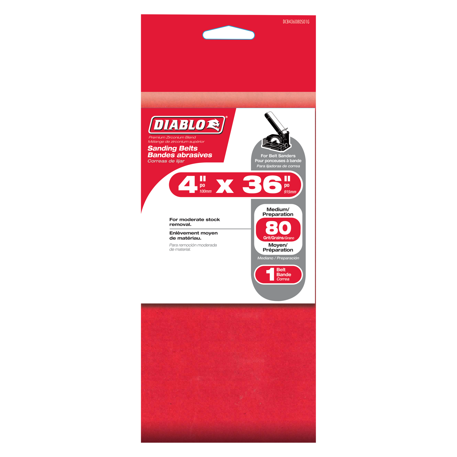 Diablo 4  in. x  36 in. Sanding Belt