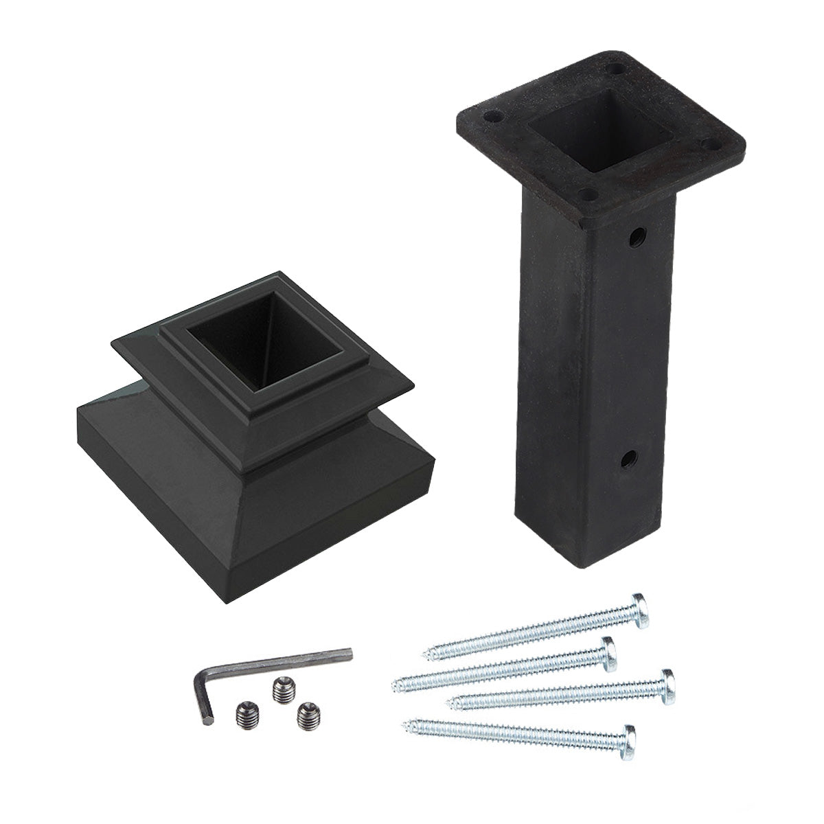 Iron Newel Mounting Kit TN900 - Square 1-3/16"