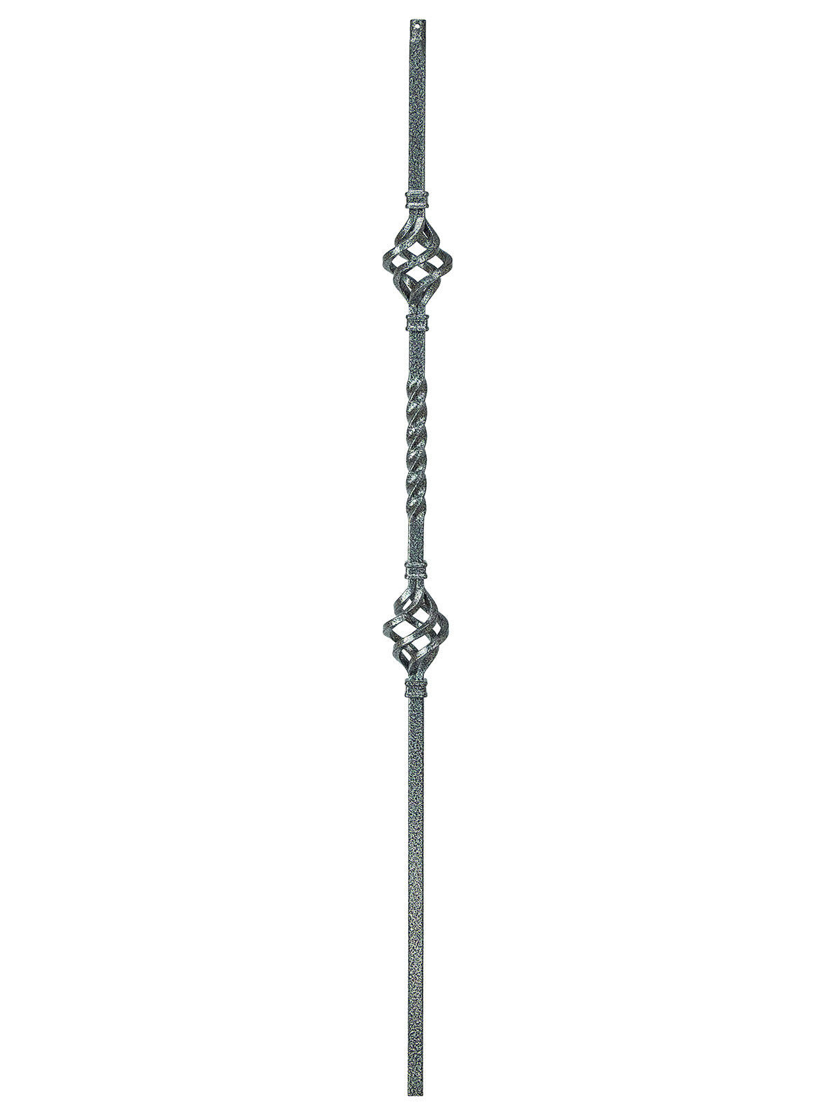 Iron Baluster 2G05 - 5/8" Square - Double Basket