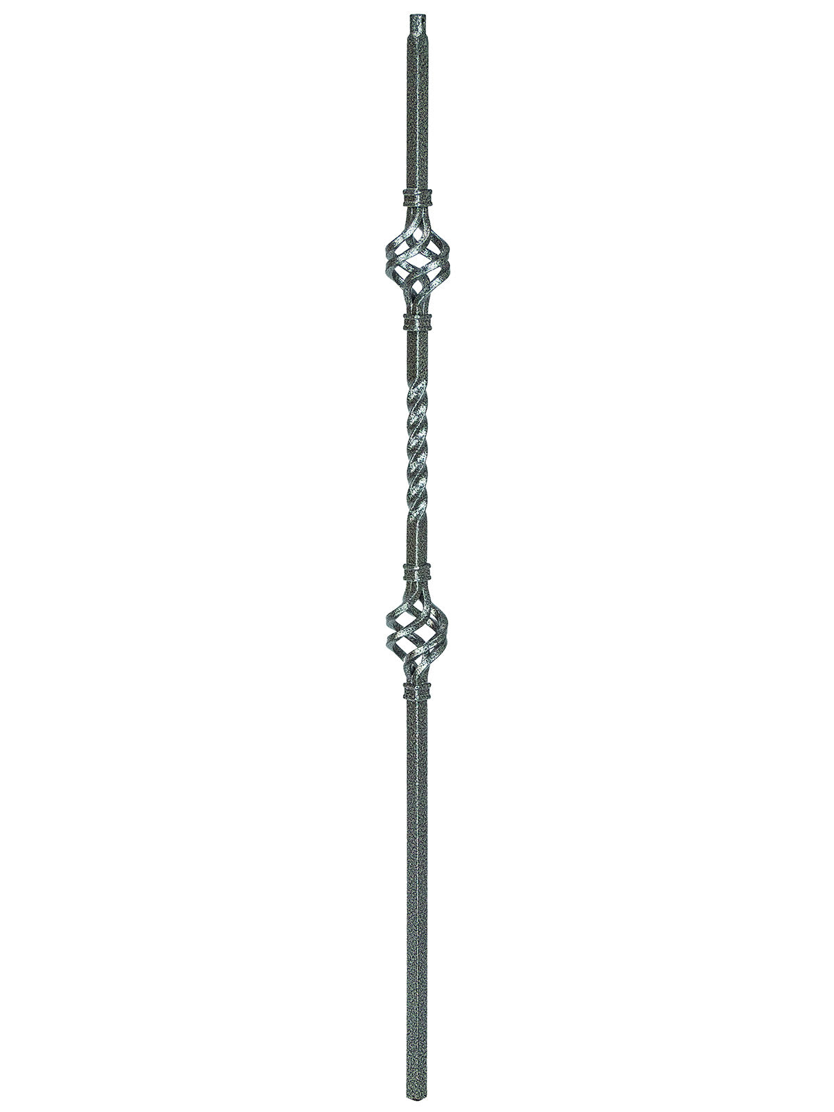 Iron Baluster 2G05 - 5/8" Square - Double Basket