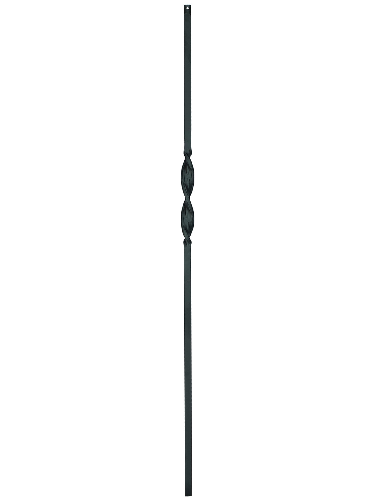 Iron Baluster 2G06 - 5/8" Square - Single Ribbon