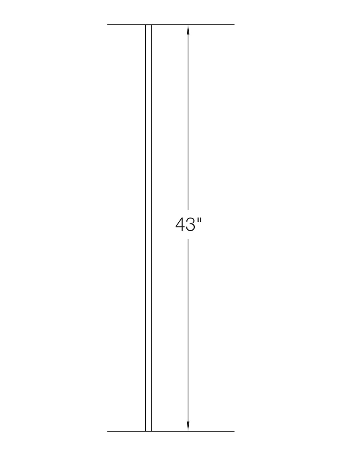 Iron Baluster 9500 (2GR01) - 5/8" Round - Plain