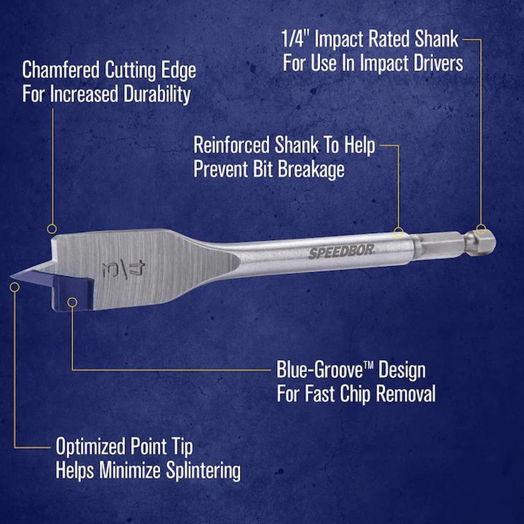 IRWIN SPEEDBOR Woodboring Spade Drill Bit