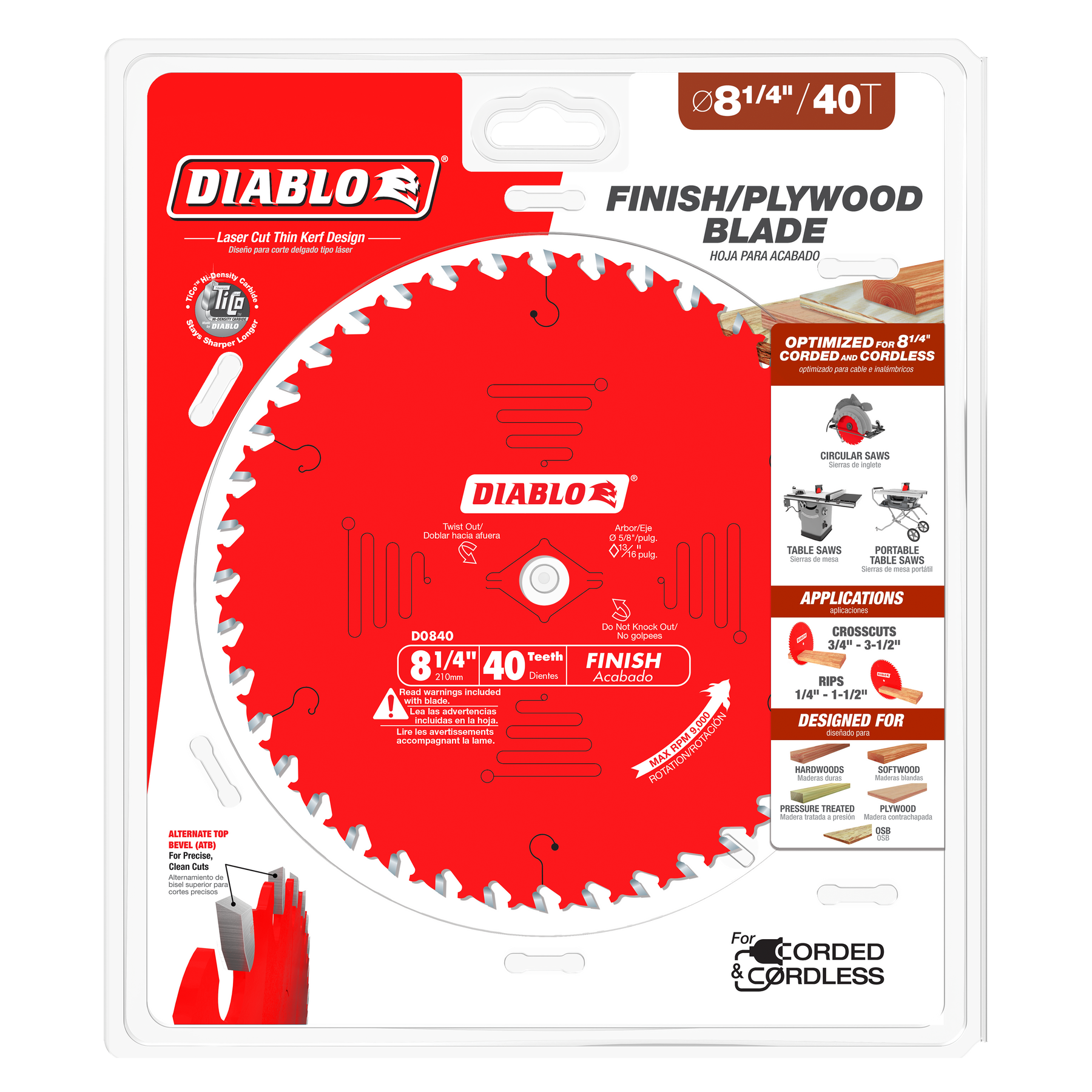 Diablo Finish Trim Saw Blade