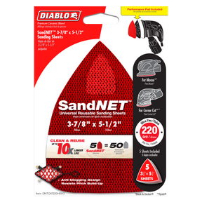 Diablo 3-7/8 in. x 5-1/2 in. CAT/Mouse SandNET™ Reusable Sanding Sheets