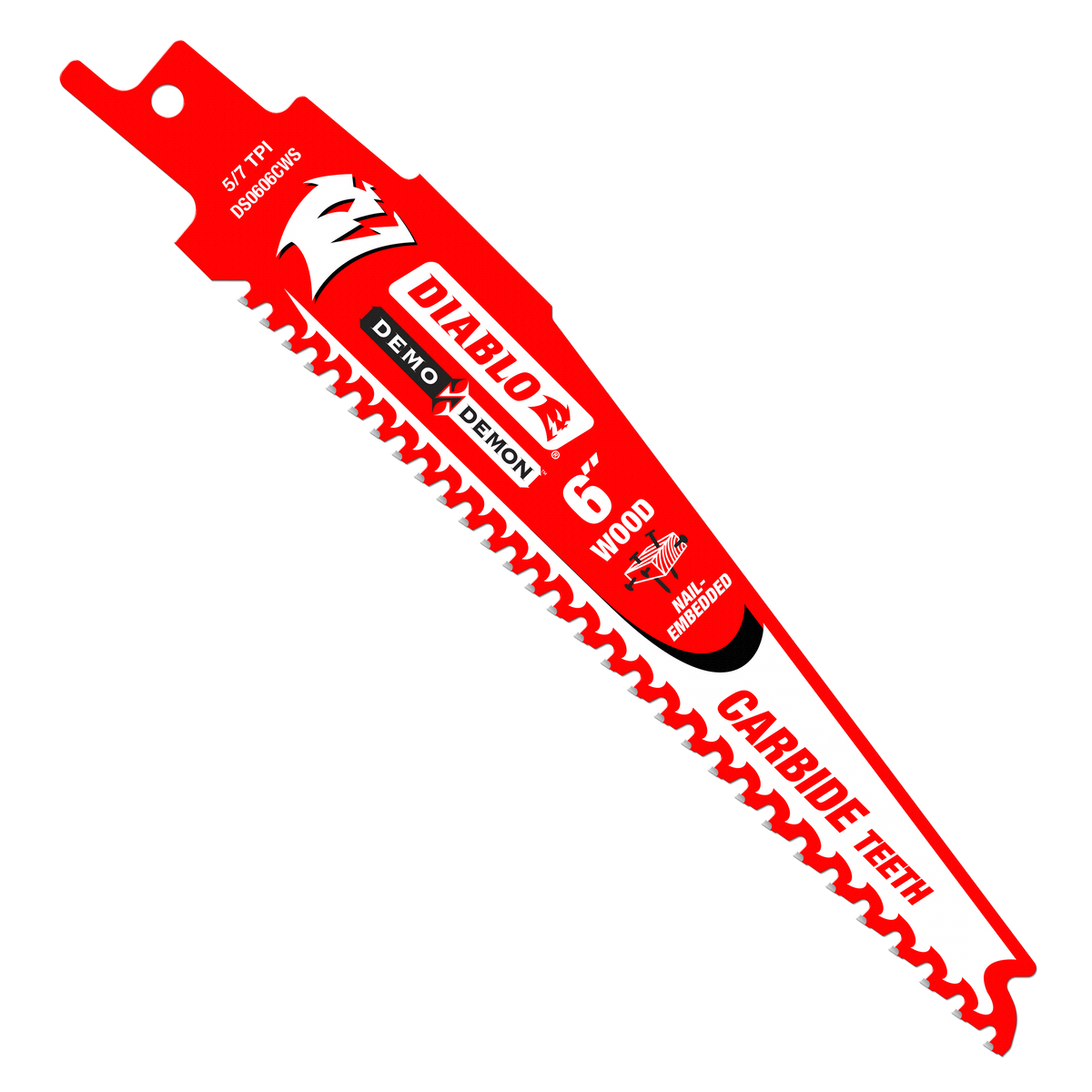 Diablo Demo Demon Carbide Recip Blade for Nail-Embedded Wood