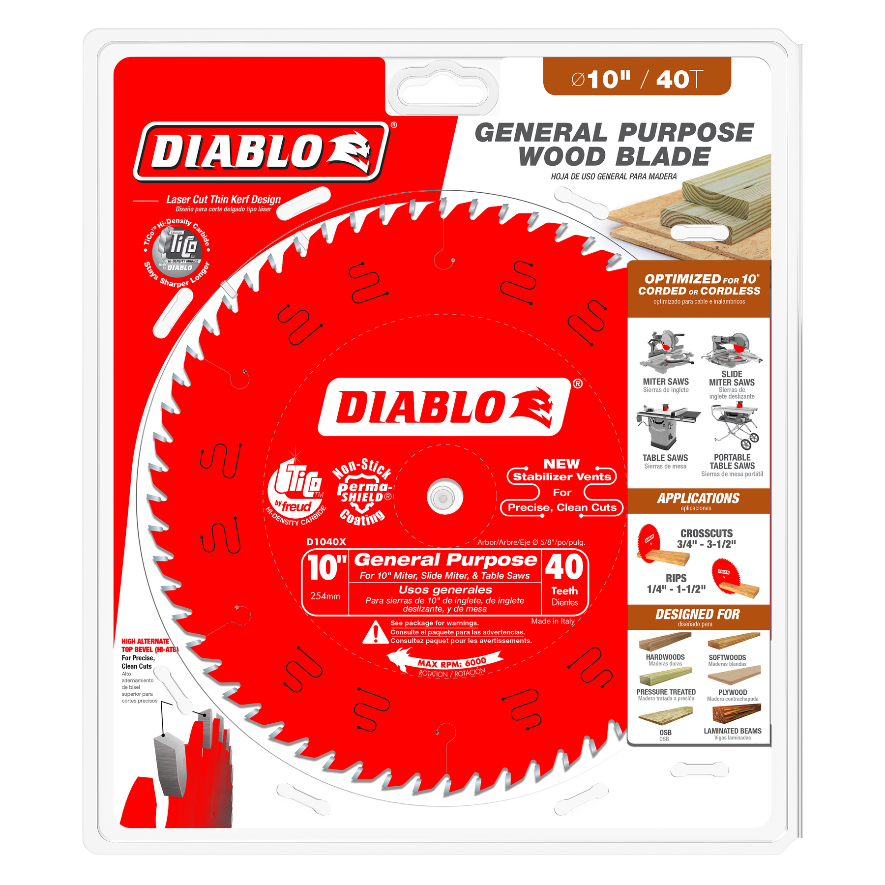 Diablo General Purpose Slide Miter Saw Blade