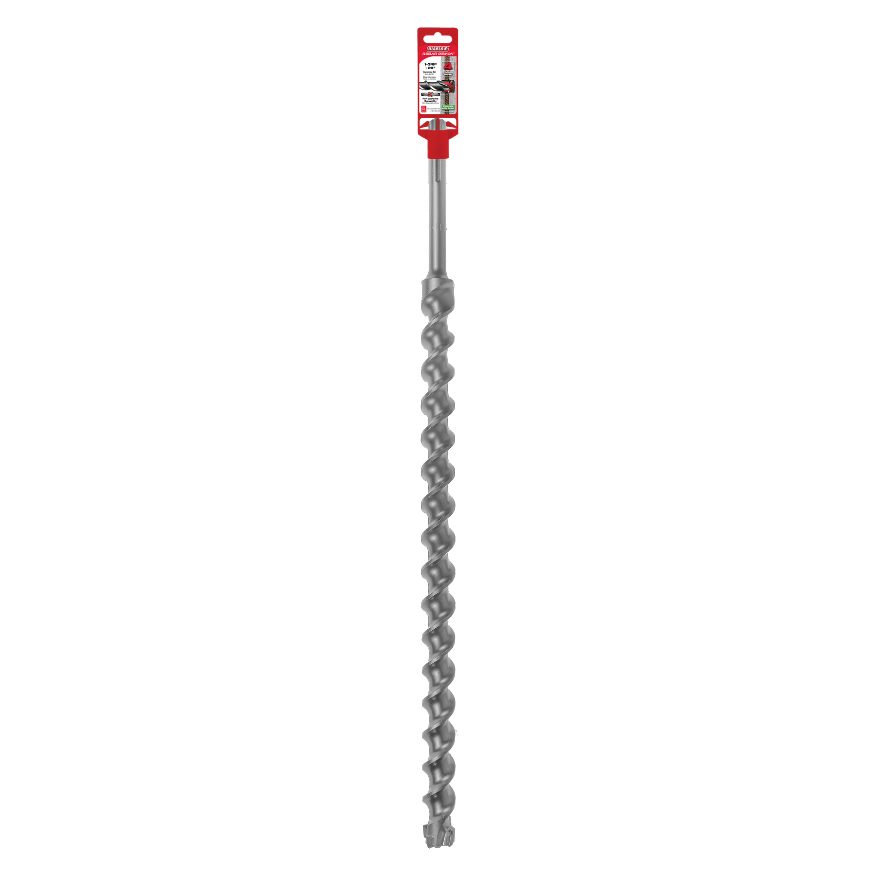 Diablo Rebar Demon™ SDS-Max 4-Cutter Full Carbide Head Hammer Drill Bit