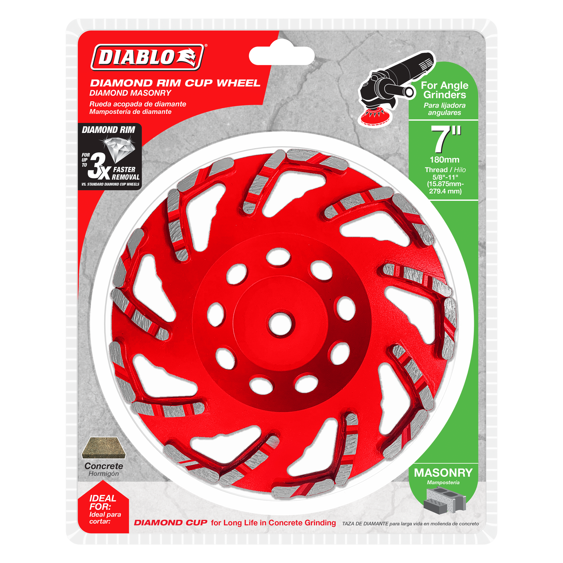 Diablo Diamond Cup Wheel for Masonry