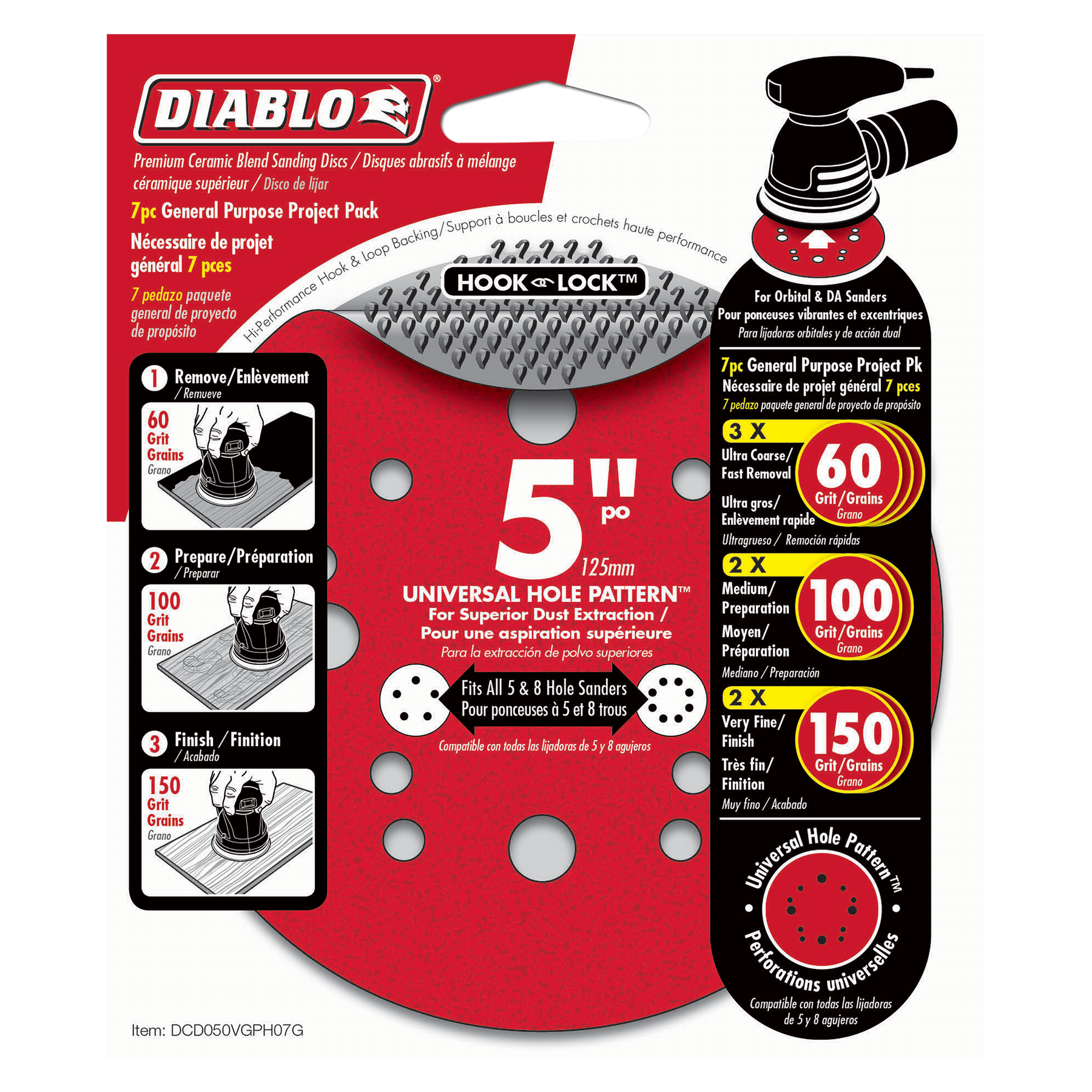 Diablo 5 in. ROS Hook & Lock™ Discs