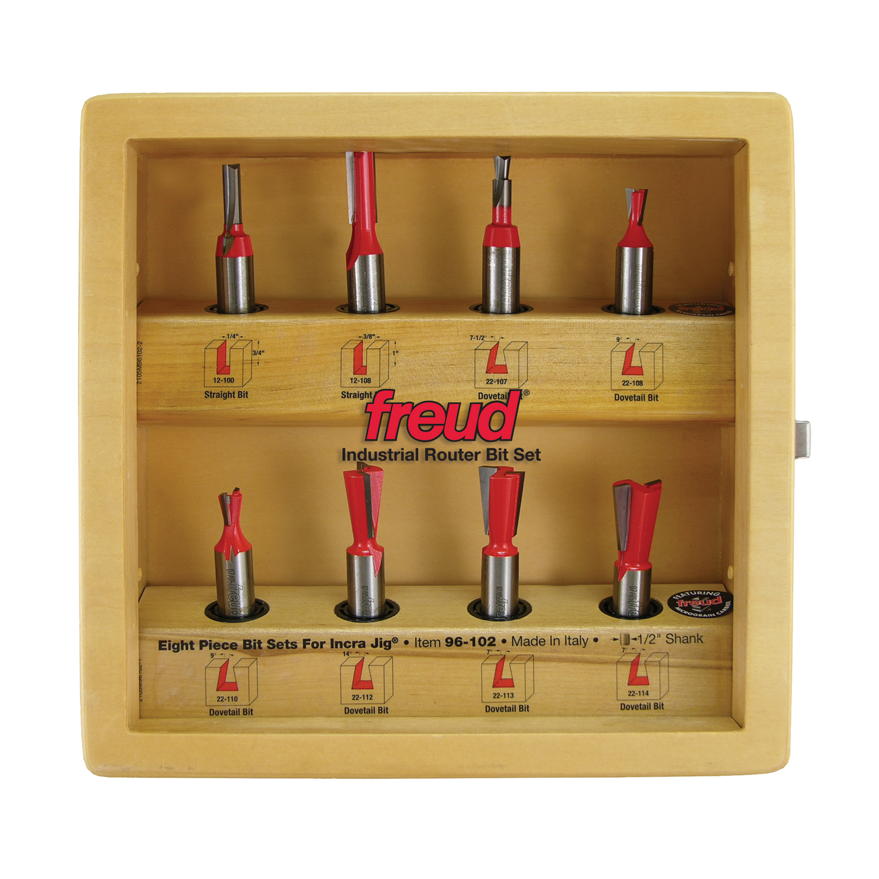 Freud Box Joint Sets for Incra Jig Router Bits