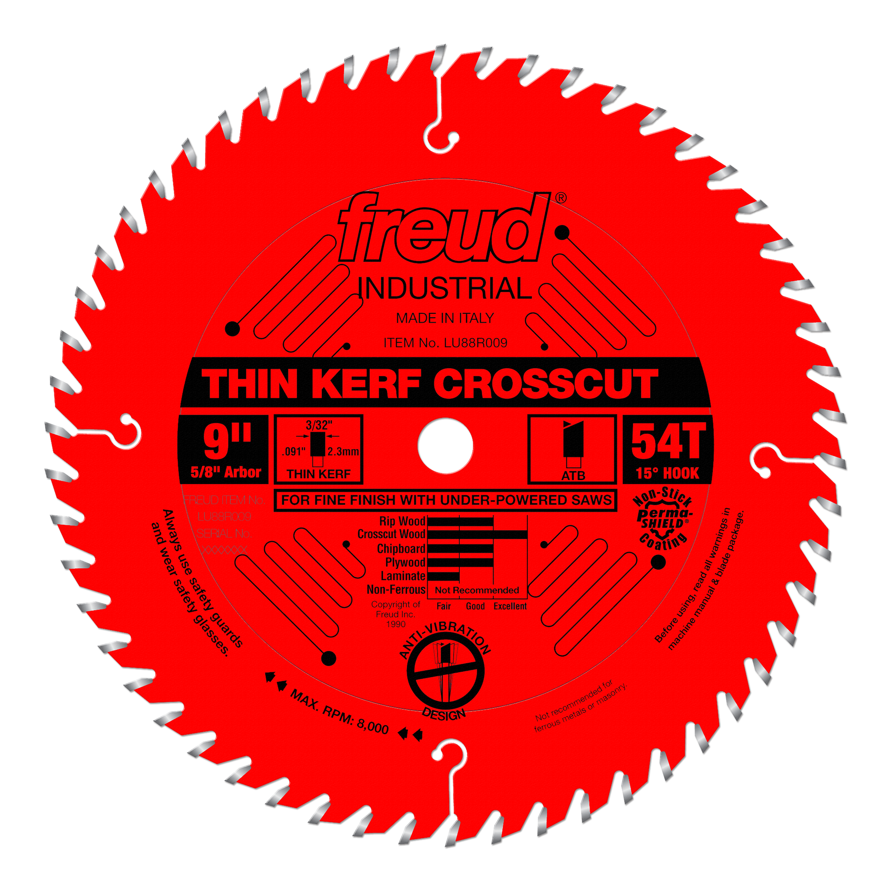 Freud Fine Finish Crosscutting (Thin Kerf) Saw Blades