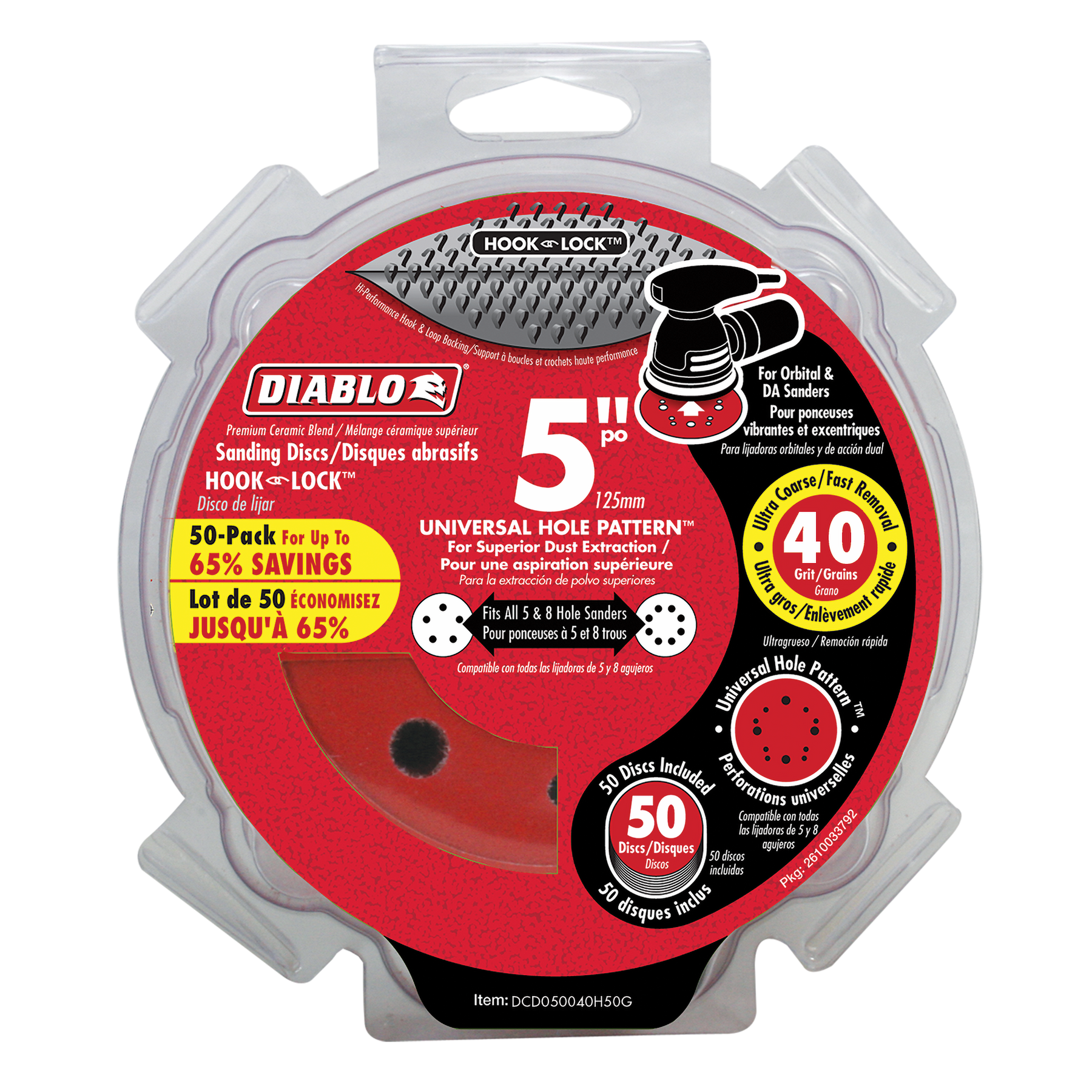 Diablo 5 in. ROS Hook & Lock™ Discs