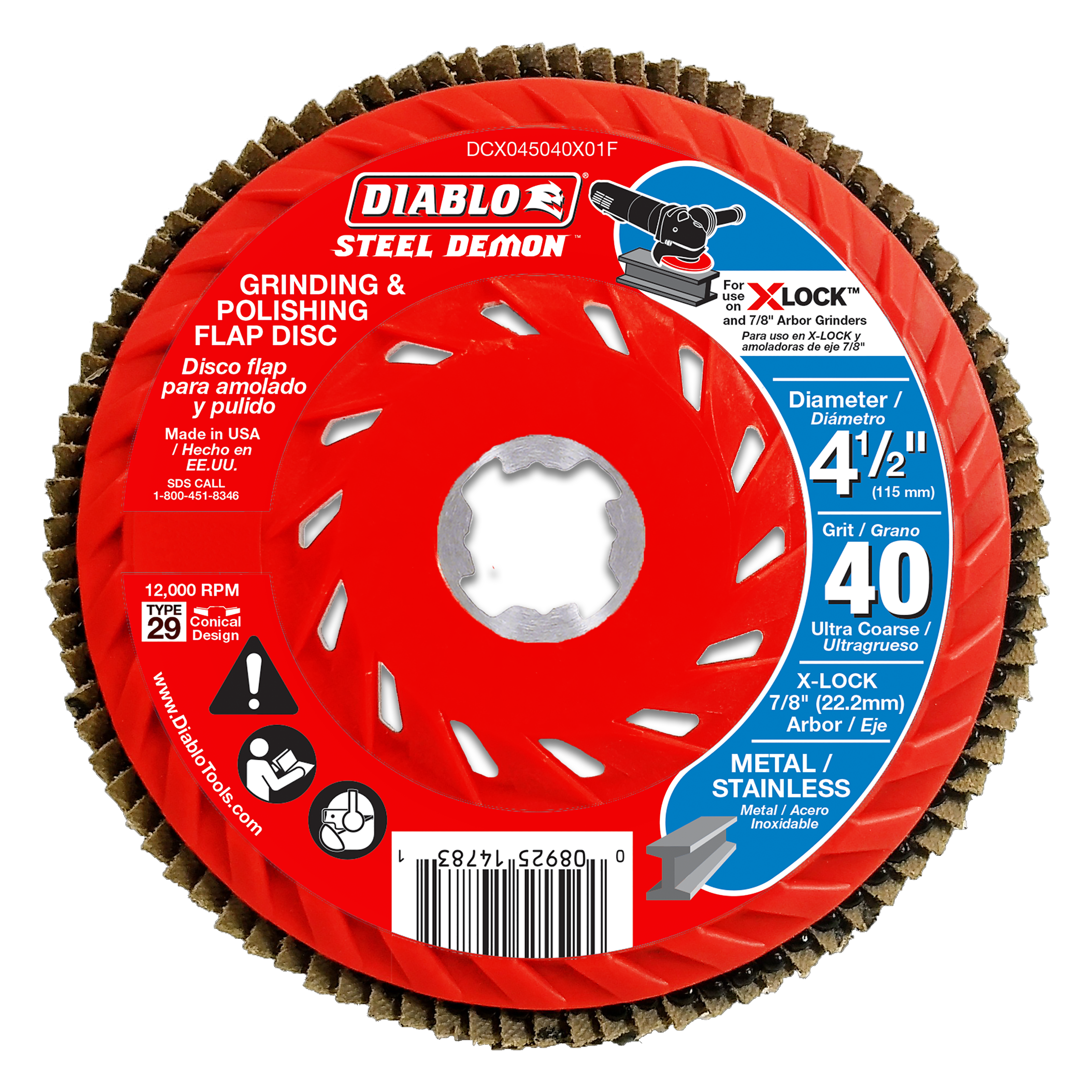 Diablo Flap Disc for X-Lock and All Grinders - JMP Wood Diablo Flap Disc for X-Lock and All Grinders - JMP Wood