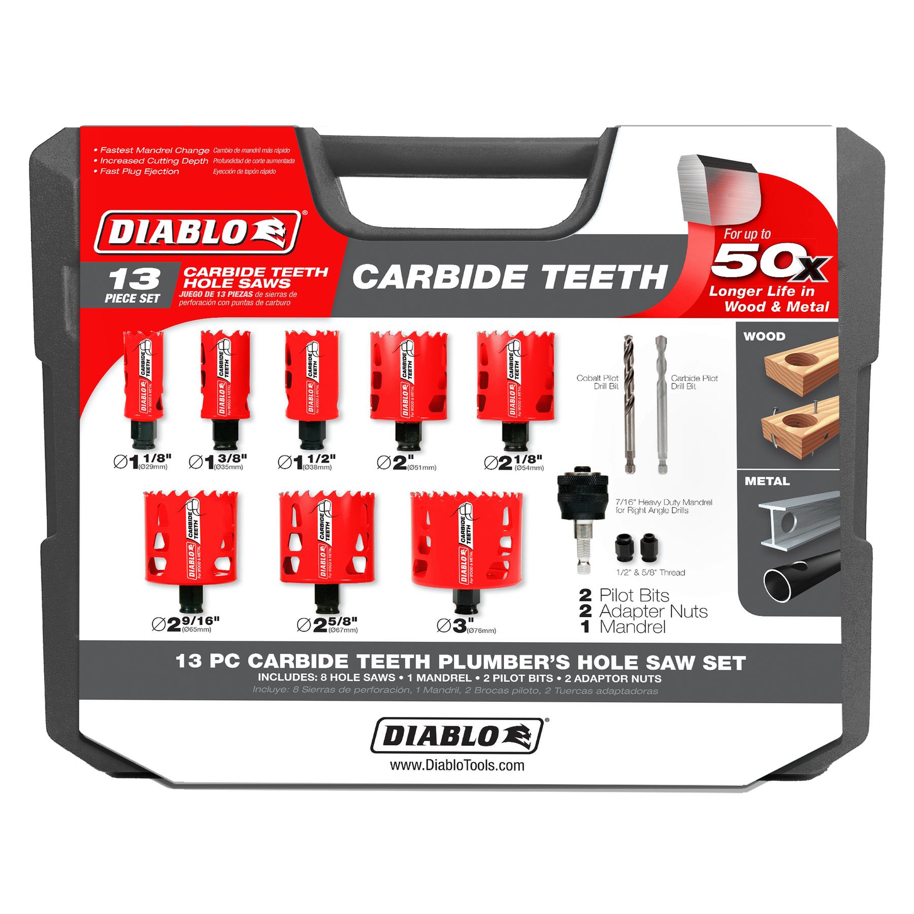 Diablo Carbide General Purpose Hole Saw Set