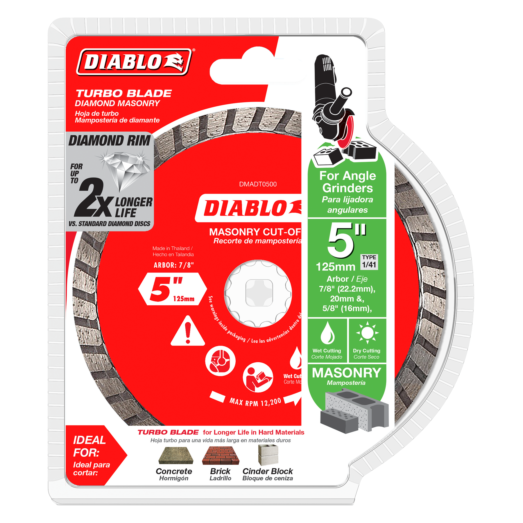 Diablo Diamond Turbo Cut-Off Discs for Masonry